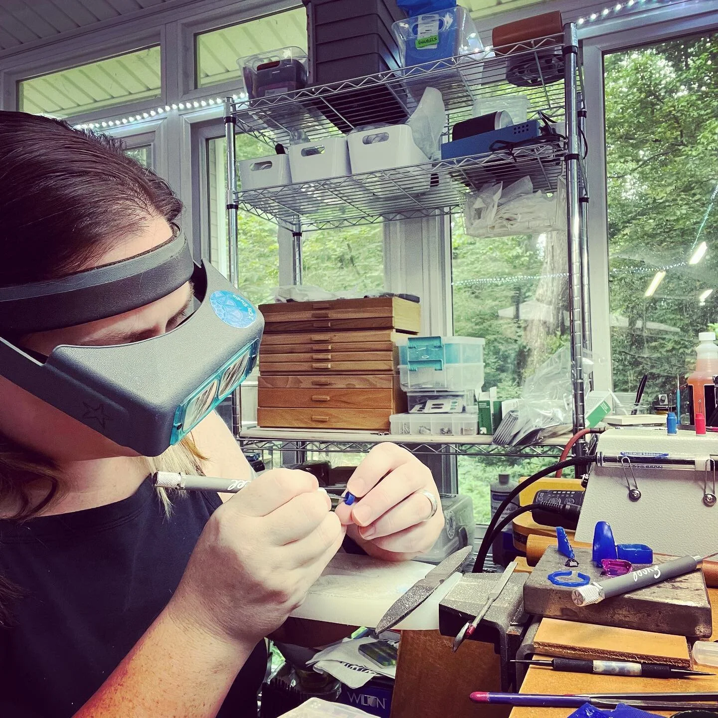 Happy Saturday from my bench.

#kosmickistudio #working #atmybench #ladysmith #selfie #waxcarving