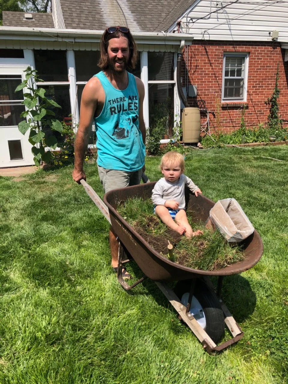 Hard day at work for Lil' Cooper and Uncle B