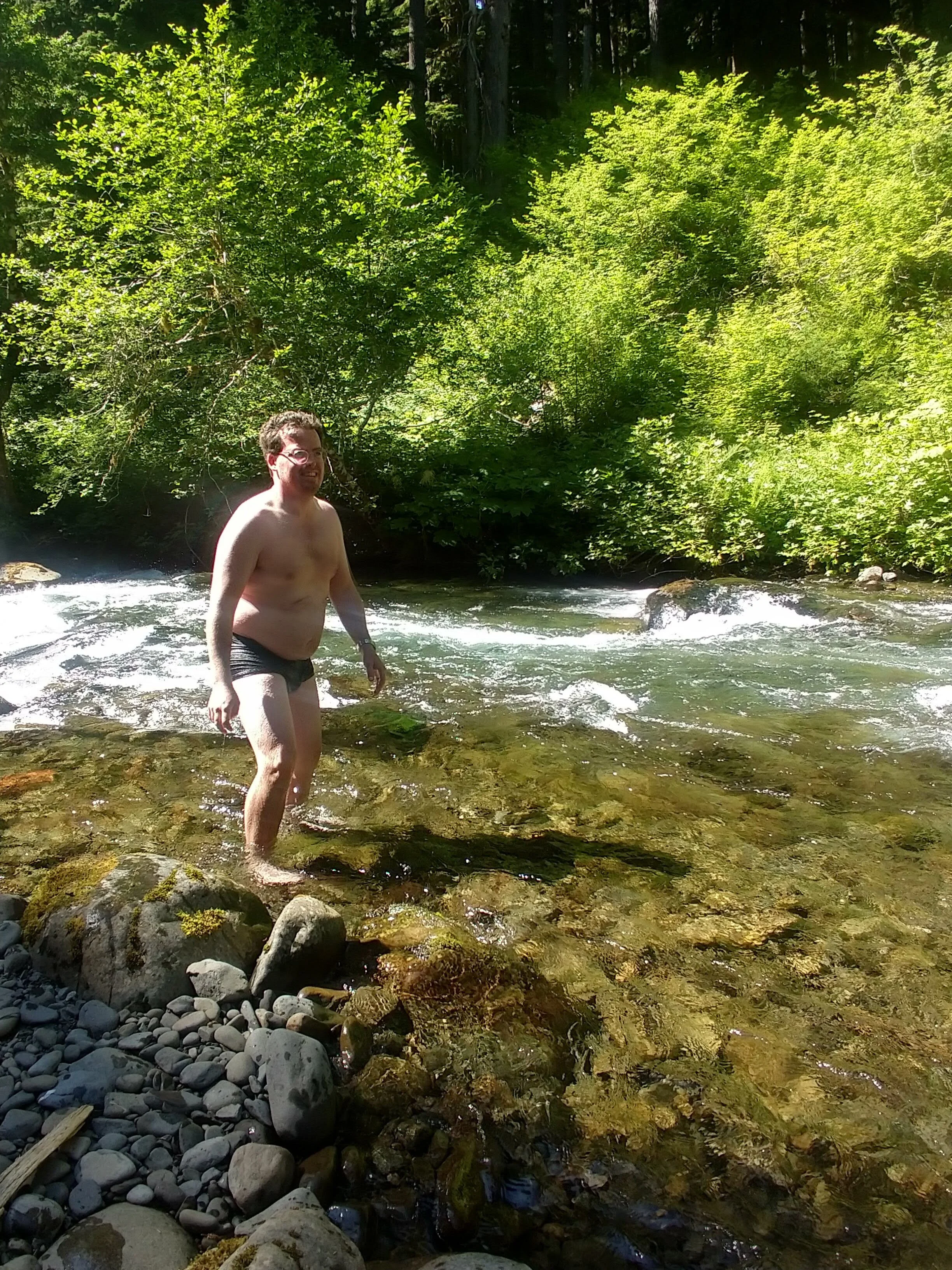 Cold water...