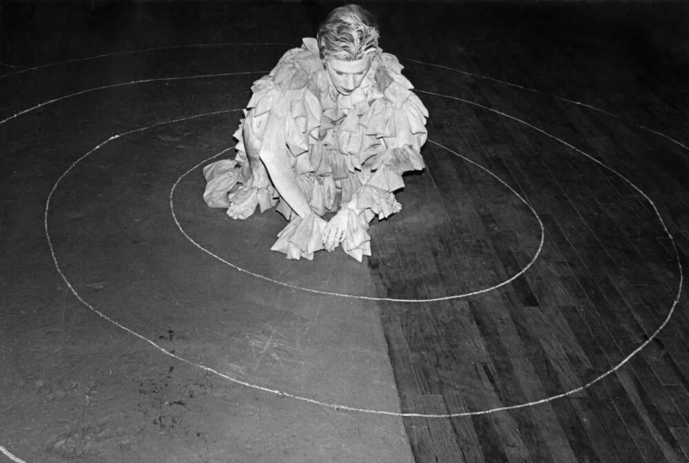 Betsy Damon, 7,000 Year Old Woman, performance at Cayman Gallery, New York, March 21, 1977.