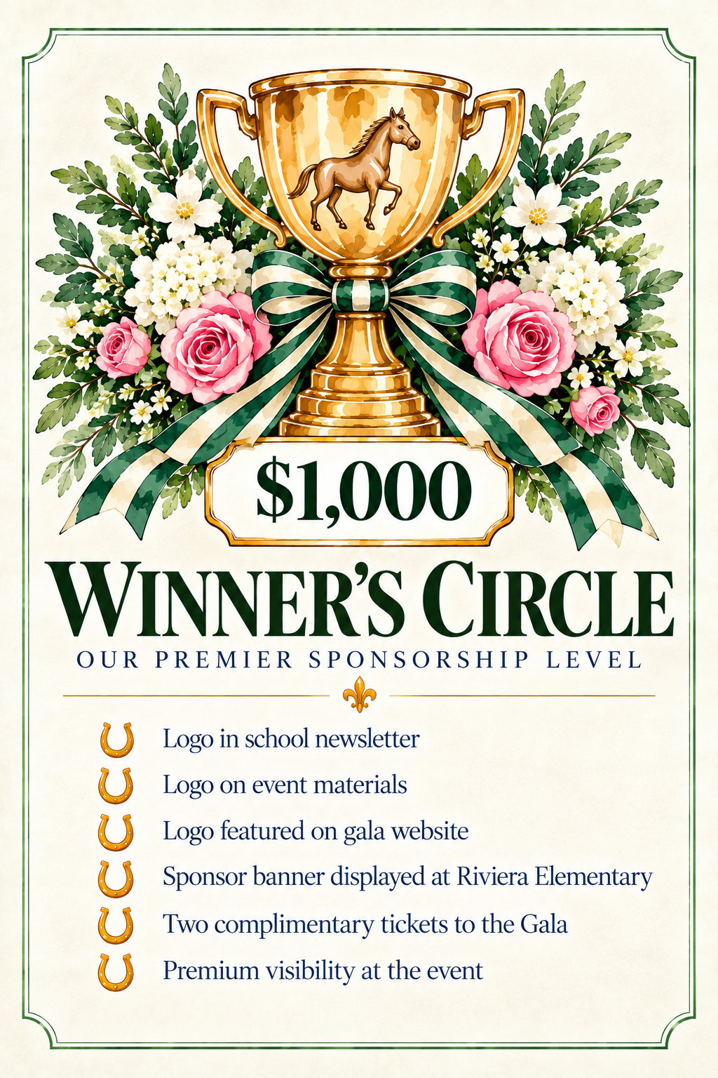 Winner's Circle - $1,000 Sponsor