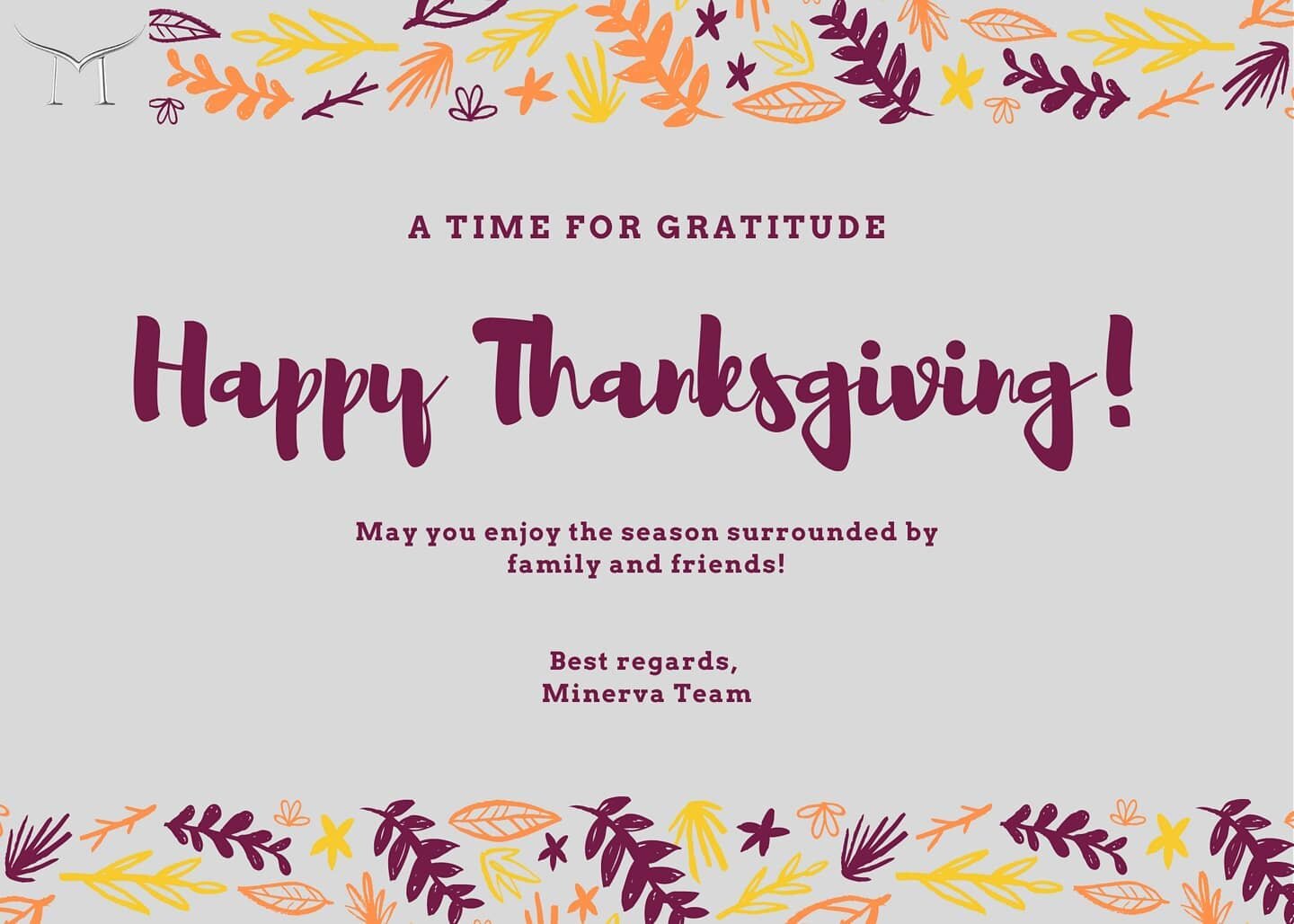Happy Thanksgiving! 🙏
.
.
#minervafunds #thanksgiving #gratitude #friends #family #2020