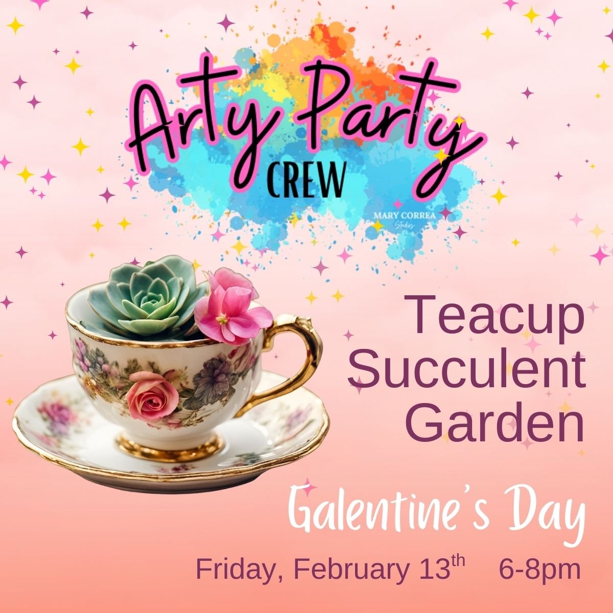 Arty Party - Teacup Succulent Gardens