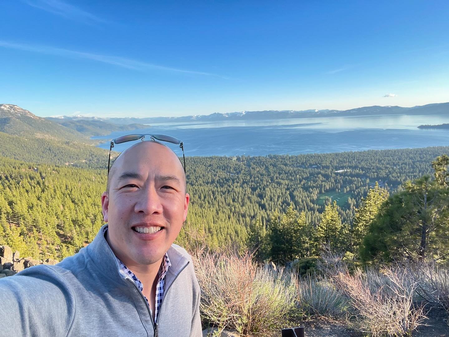 Arrived early enough in Reno yesterday to head over the mountain to breathe in Lake Tahoe.  This will never get old! 

Rehearsals for the @renochamberorchestra season finale commence tonight.

#workhardplayhard #conductor #travelisthebesteducation