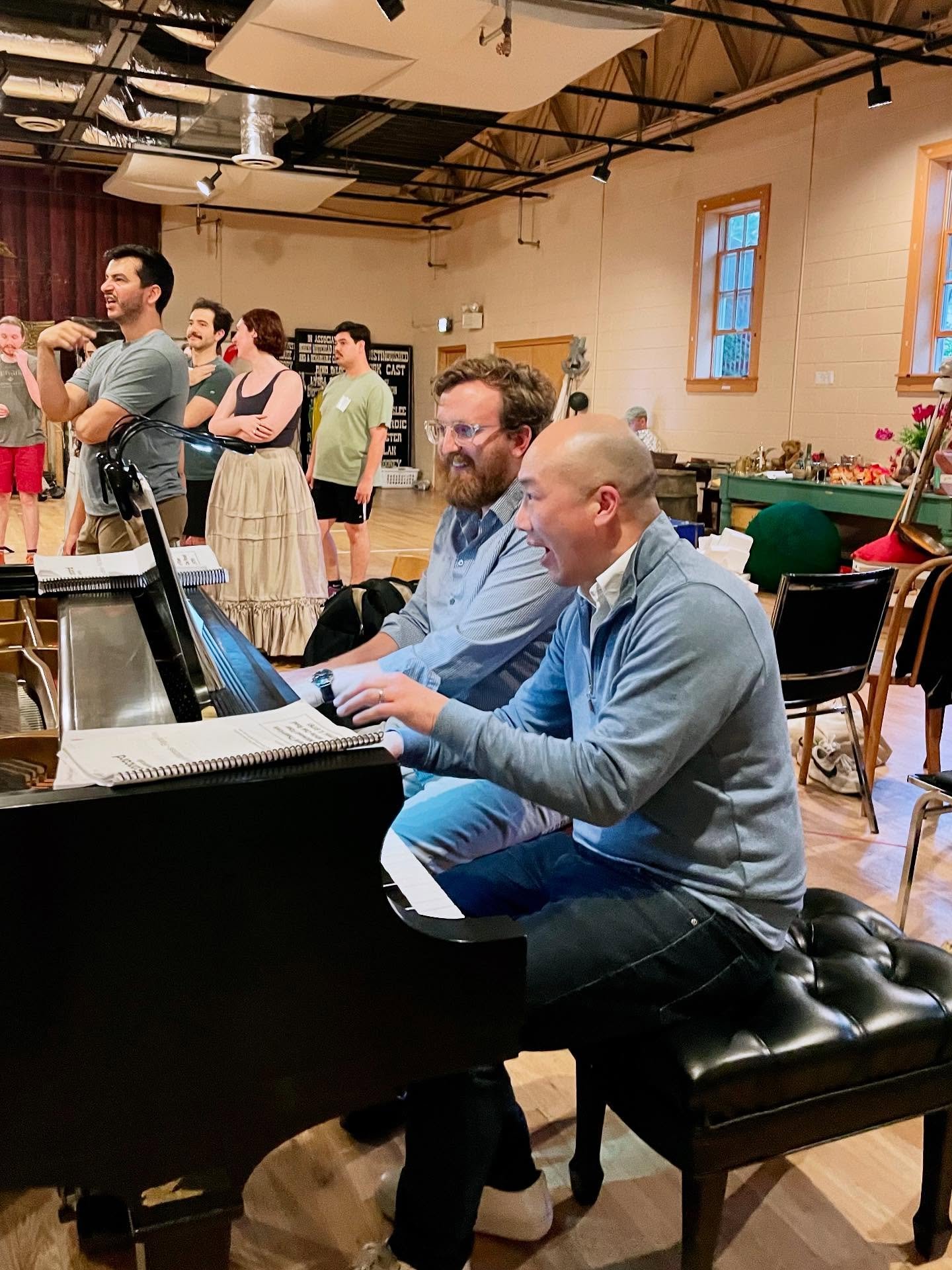Too bad @ksnaig and I aren&rsquo;t having ANY fun playing four-hand dance rehearsals for ONCE UPON A MATTRESS at @ccityopera 

(Seriously we are having a blast! 😊)