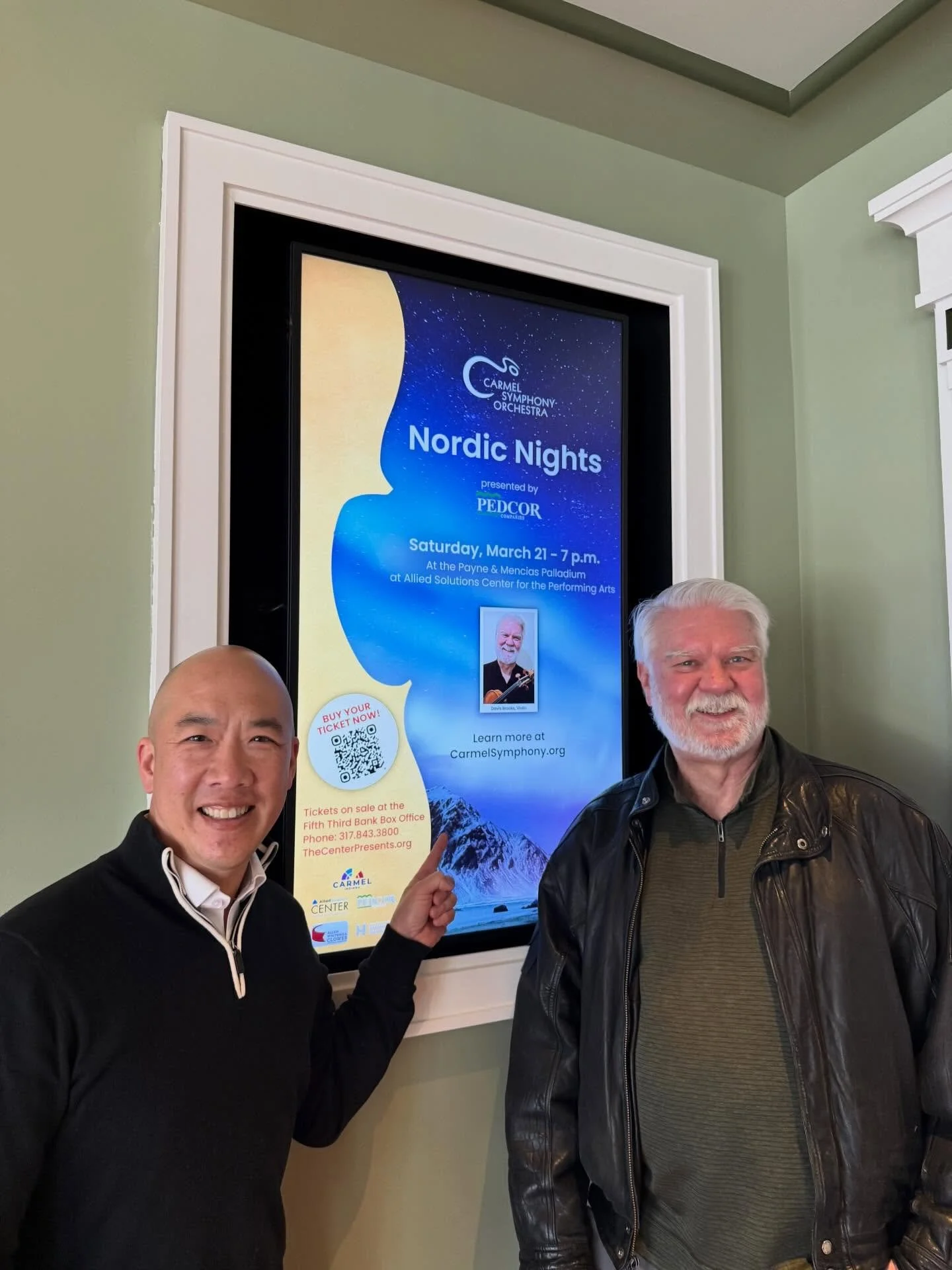 Happy to be back in Indiana working with the @carmelsymphony again in the beautiful Palladium. Concert on Saturday has the theme of Nordic Nights and features Sibelius&rsquo; Symphony No. 2 and Karelia Suite, as well as my friend @davisbrooks60 doing