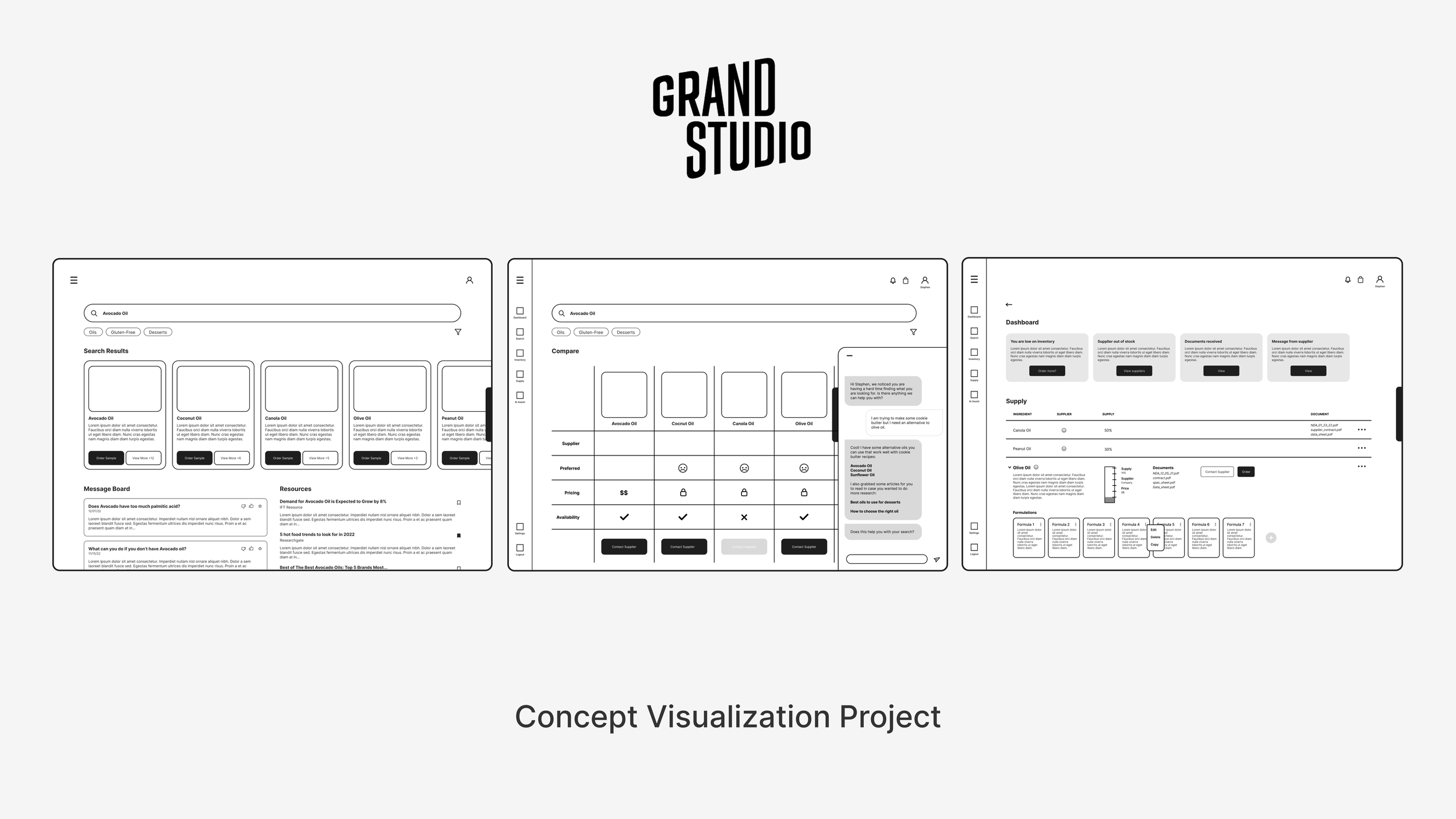 Grand Studio Research & Concept Visualization