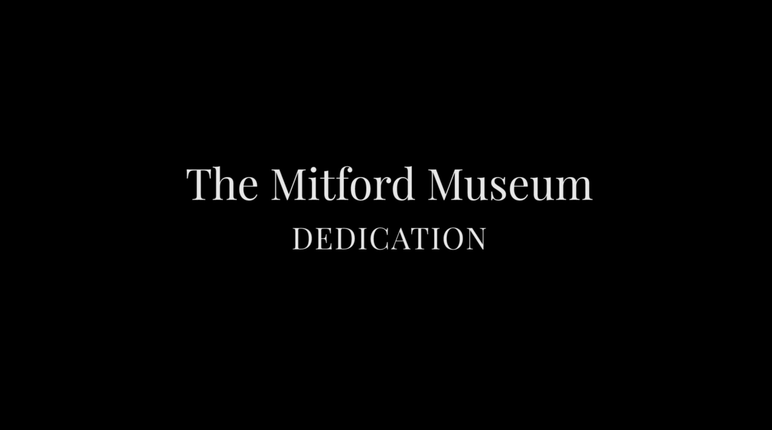 The Mitford Museum Dedication — The Mitford Museum