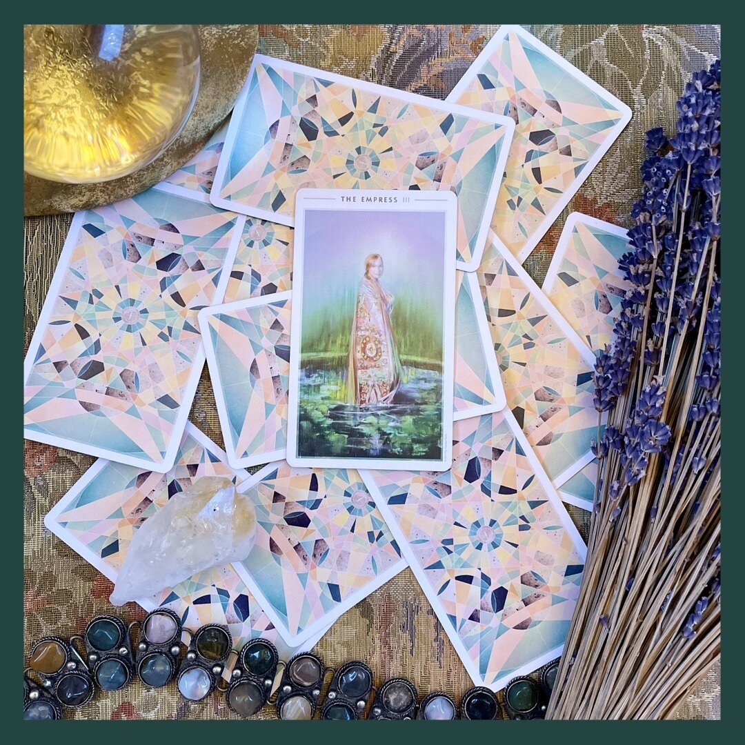 👸🌸🌎☯️ The Empress is the tarot card of Divine Femininity, pure yin energy. This card tells us not to fight the current of the river but to be one with the water and move with the flow. Trust the Universe, you will land exactly where you need to be