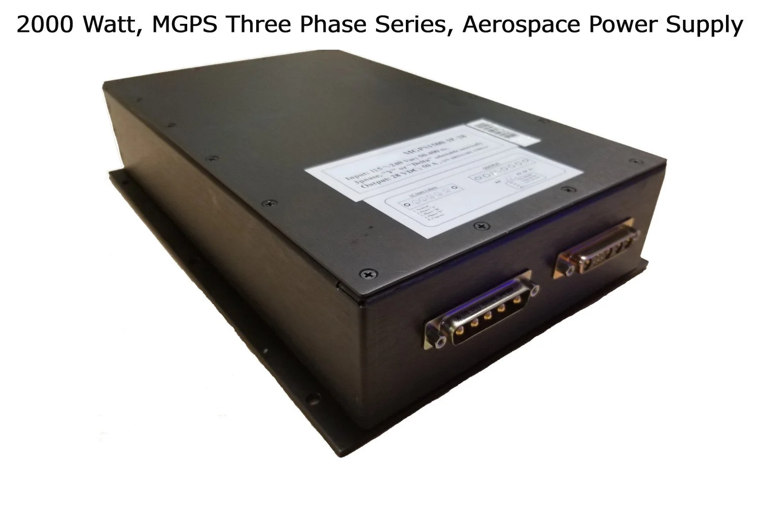 2000 watt, military grade, three phase, single output, power supply product