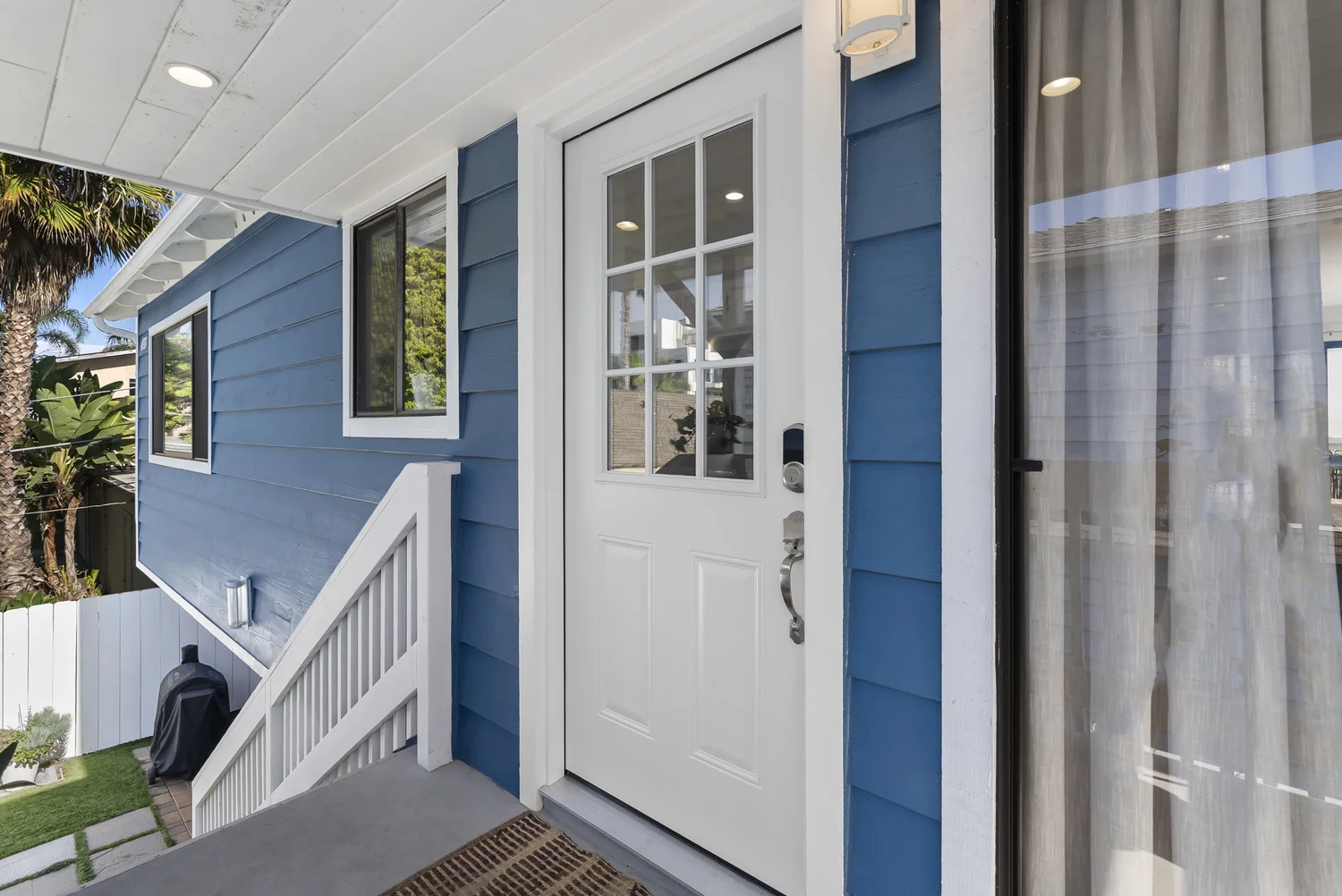 Rear home front door