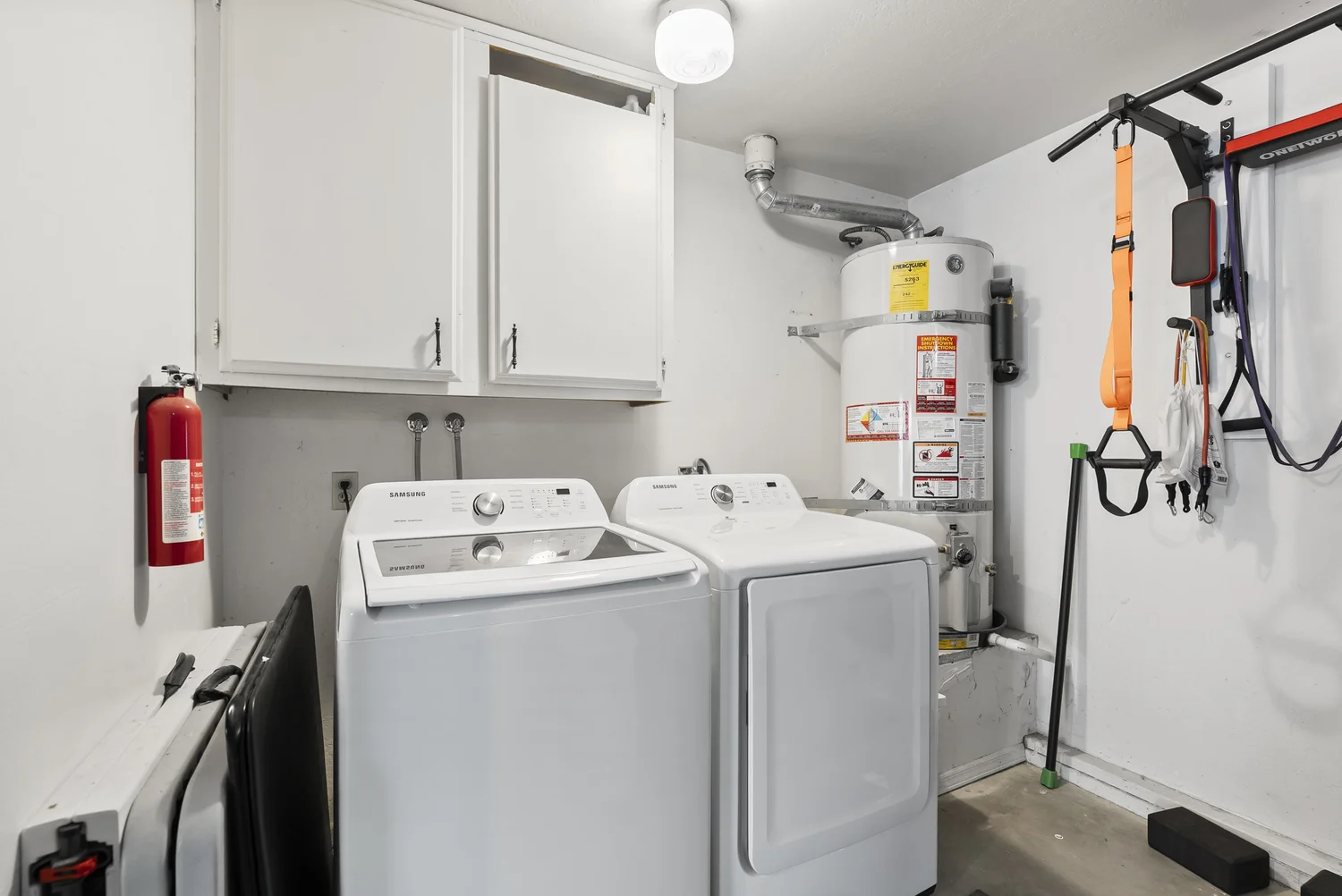 Laundry area with washer and dryer