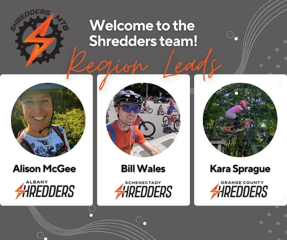 Welcome to the Shredders leadership team, Alison, Bill, and Kara! We are absolutely thrilled to have these wonderful humans leading our Albany, Schenectady and Orange County Shredders programs! 
See our stories and website for their bios!
#leadwithgr