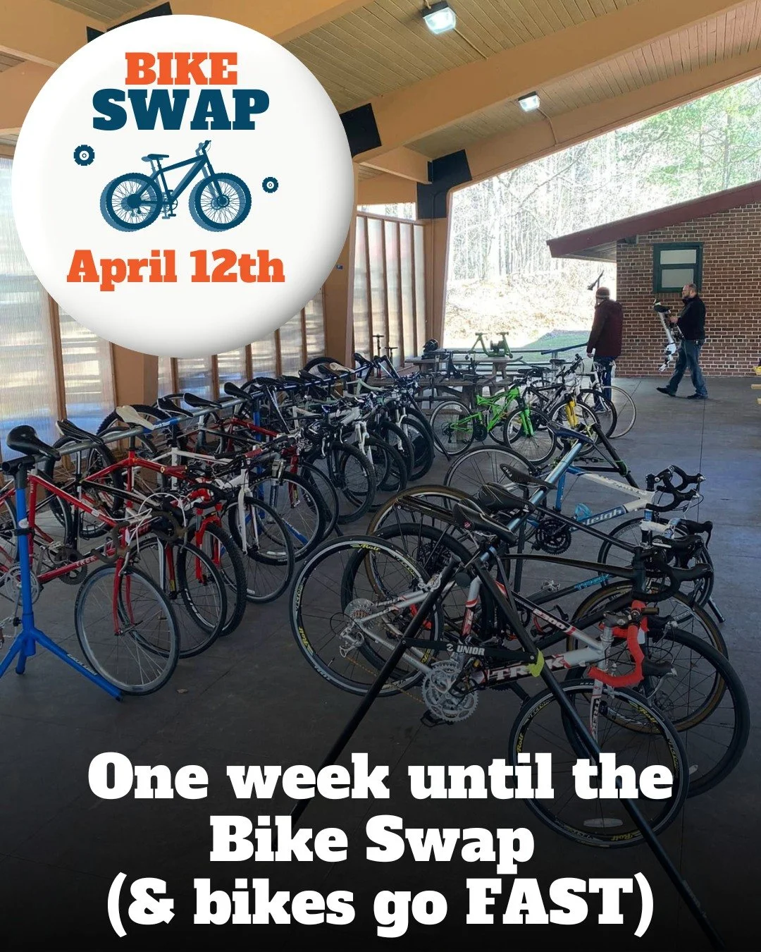One week from today! If you are selling or donating, item pre-registration closes THIS THURSDAY at 11pm. Don't wait. If you are shopping, mark your calendar for April 12th, 11am at Columbia Pavilion. Bikes go fast, and we mean that literally. Link in