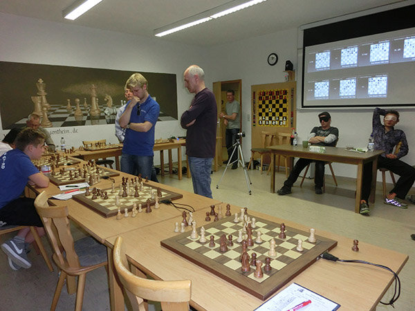 Prueter - Simultaneous - Blindfolded Chess Exhibition