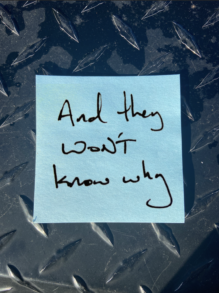 And they won't know why