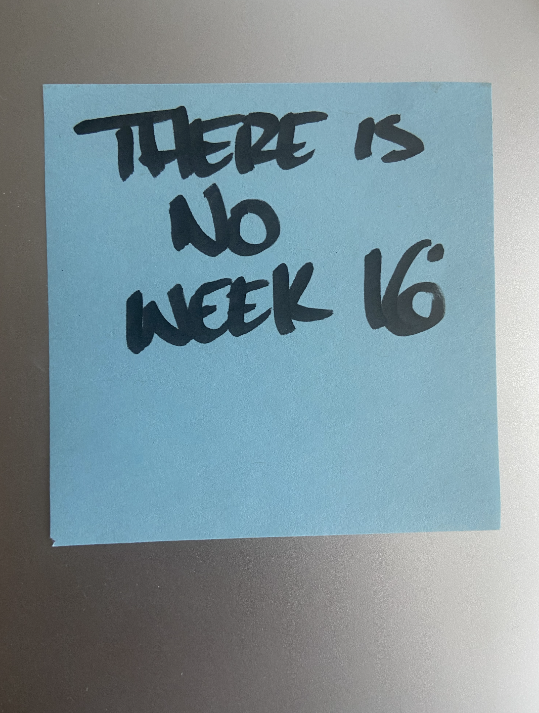 There is No Week 16