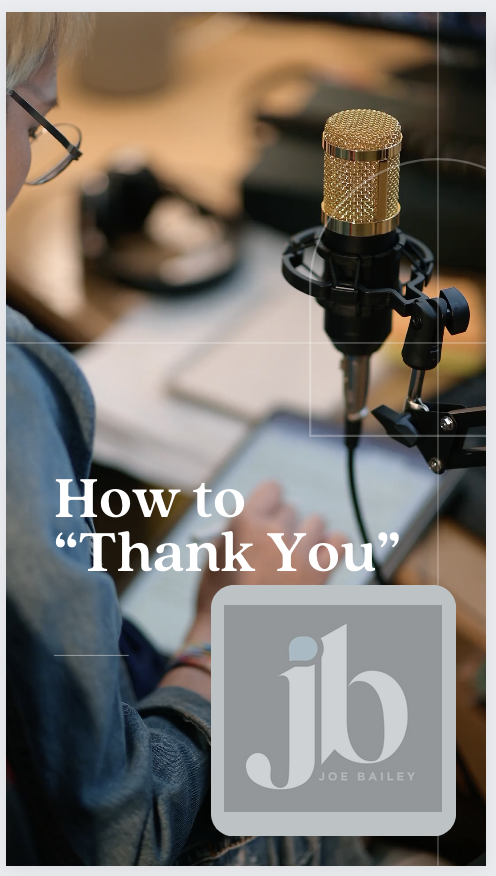 How to “Thank You”