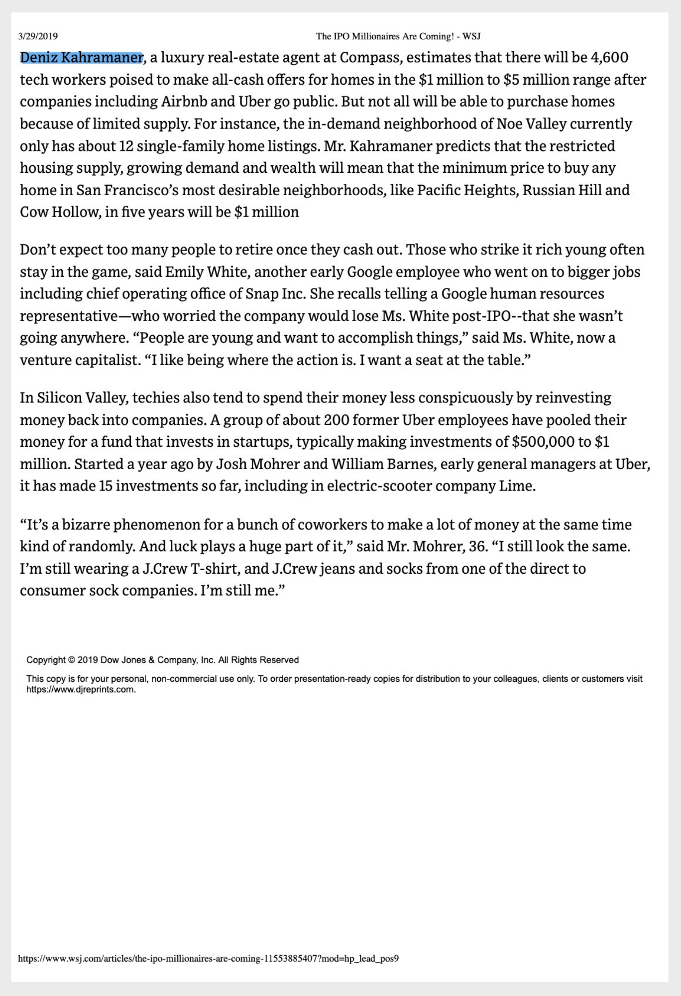 Atlasa covered by Wall Street Journal