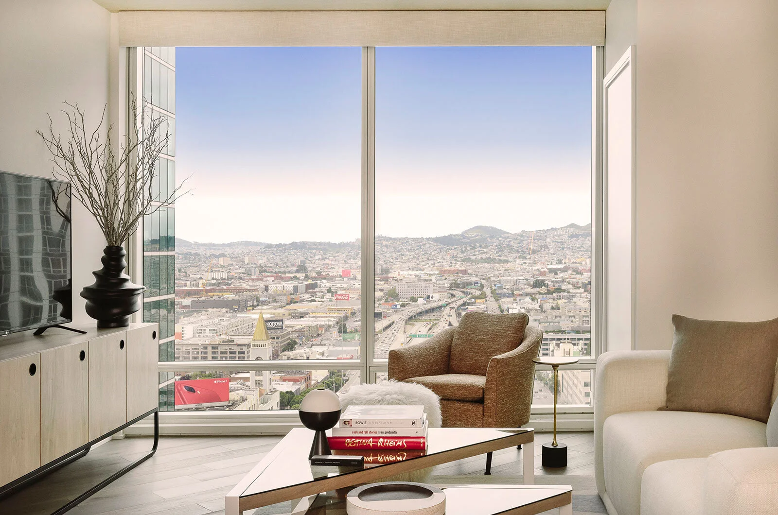 The Harrison floor-to-ceiling windows