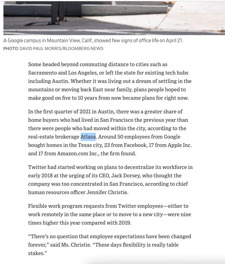 Atlasa covered by The Atlantic