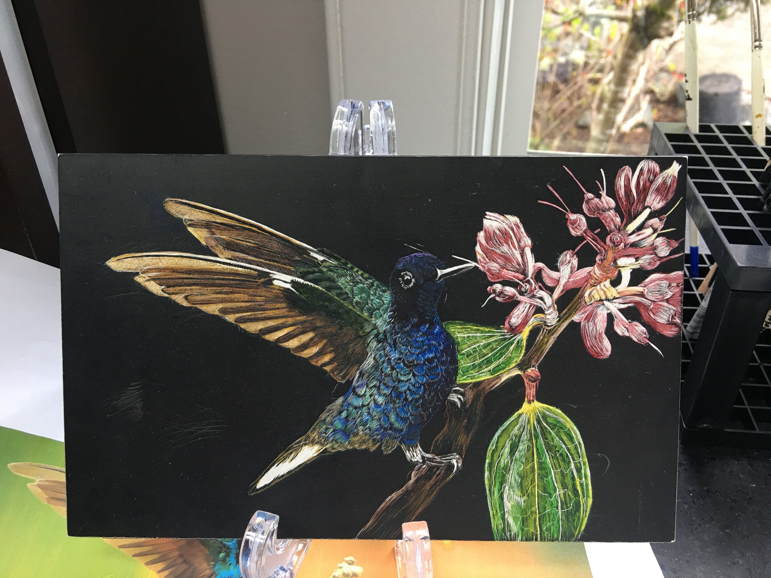 "HUMMING ALONG" 5x7" $250.