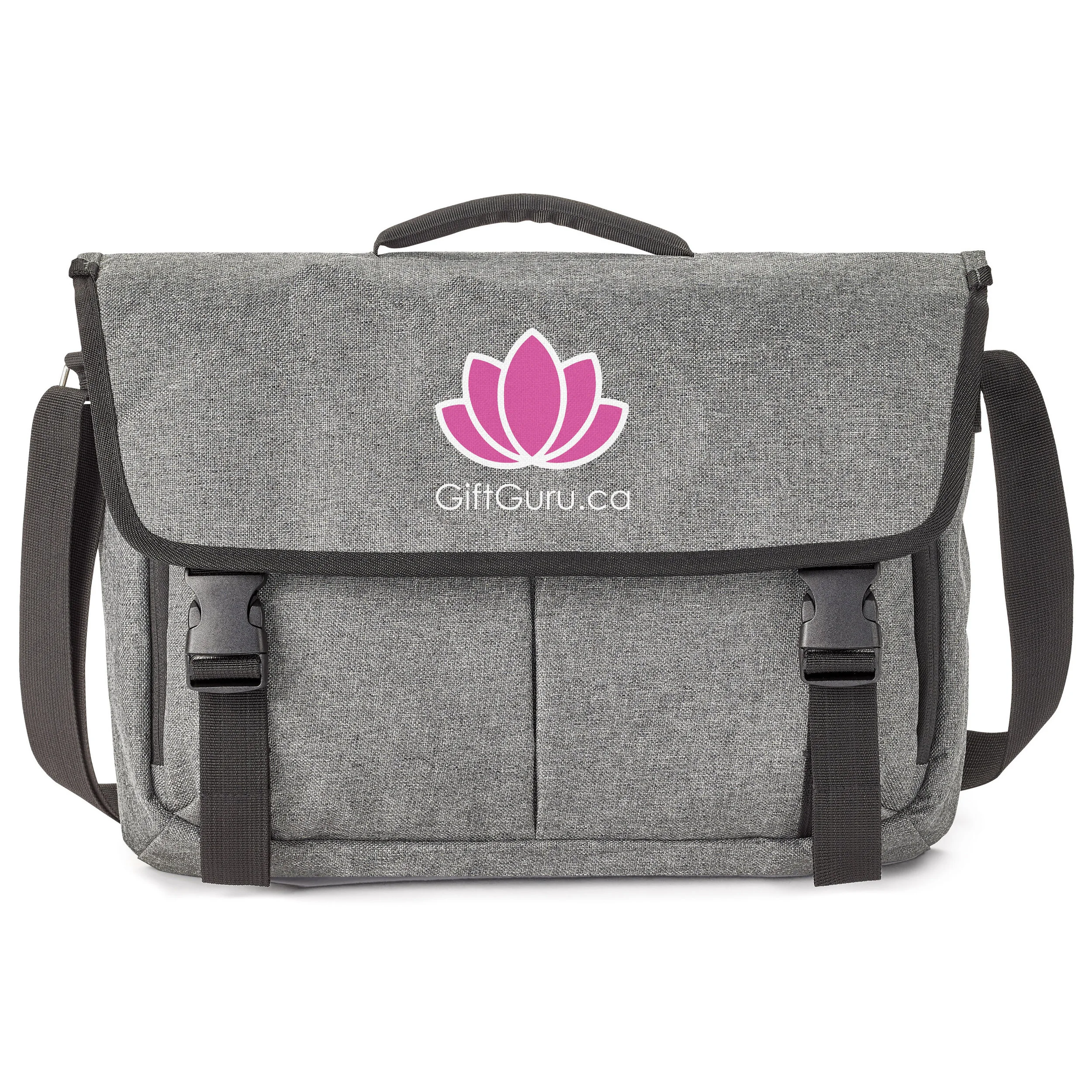 Branded Logo Expandable Business Messenger Grey Toronto Canada