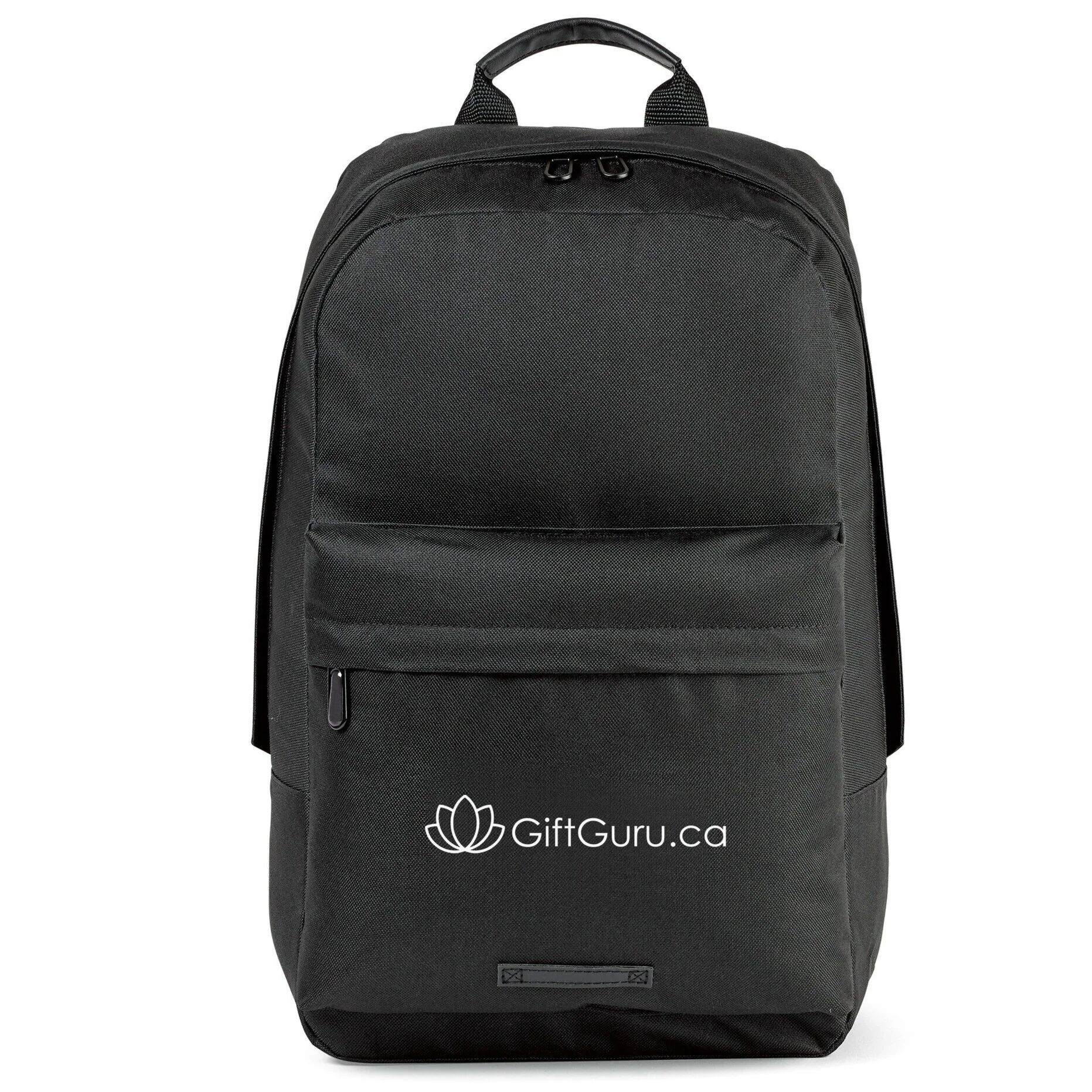 Custom Logo Branded Black Daypack Backpack