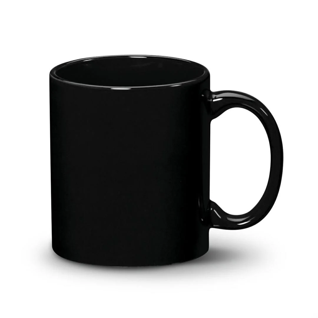 basic custom promotional mug toronto black