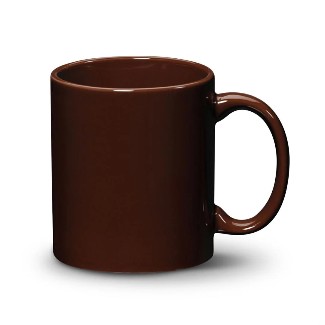 basic custom promotional mug toronto brown