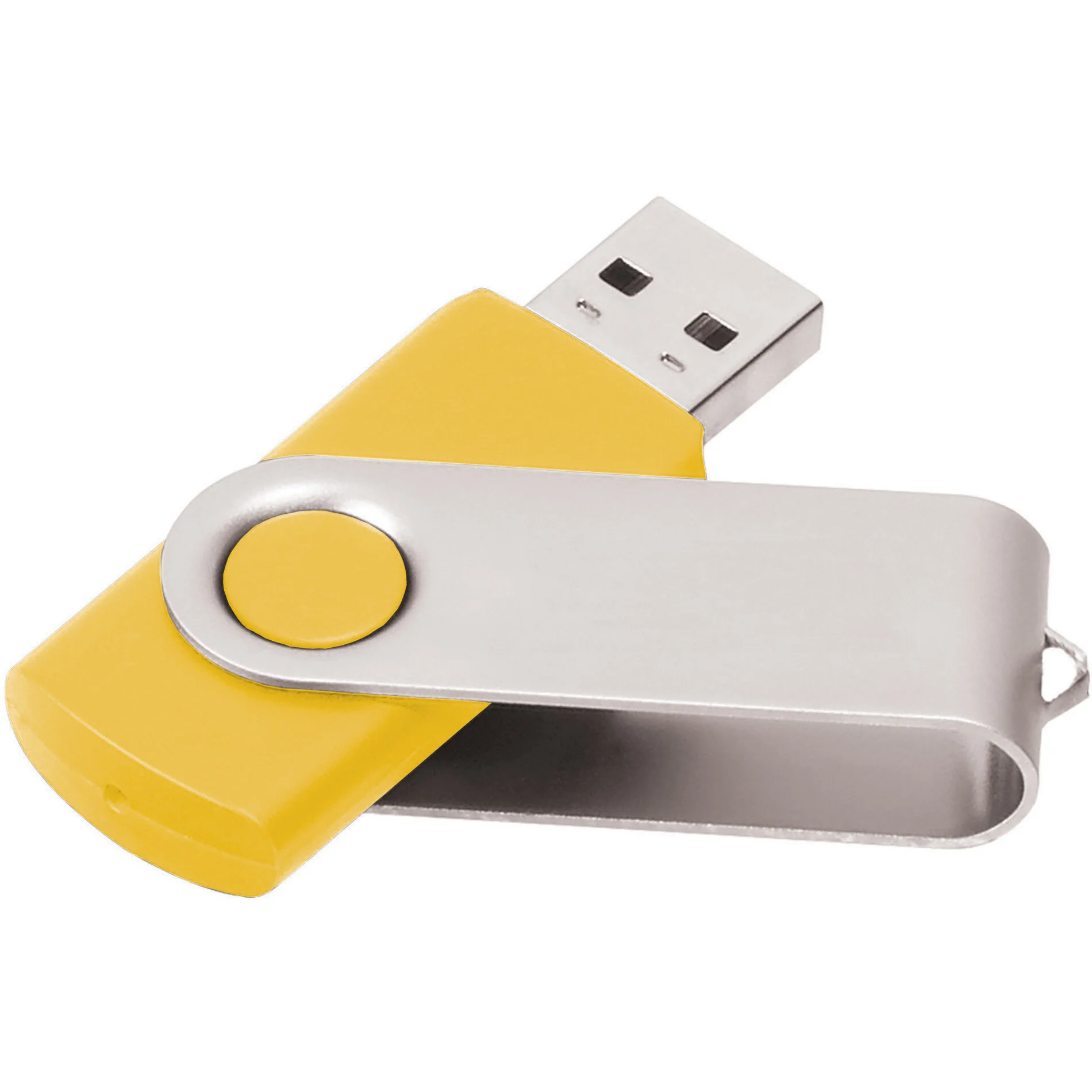 Branded Logo Yellow Flip Flash Drive 2GB Toronto Canada