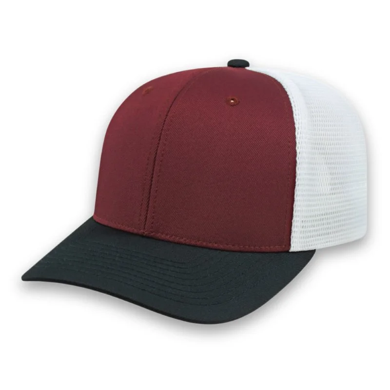 PREMIUM Original Trucker Cap Embroidered promotional caps with corporate logos in Toronto Canada black burgundy white