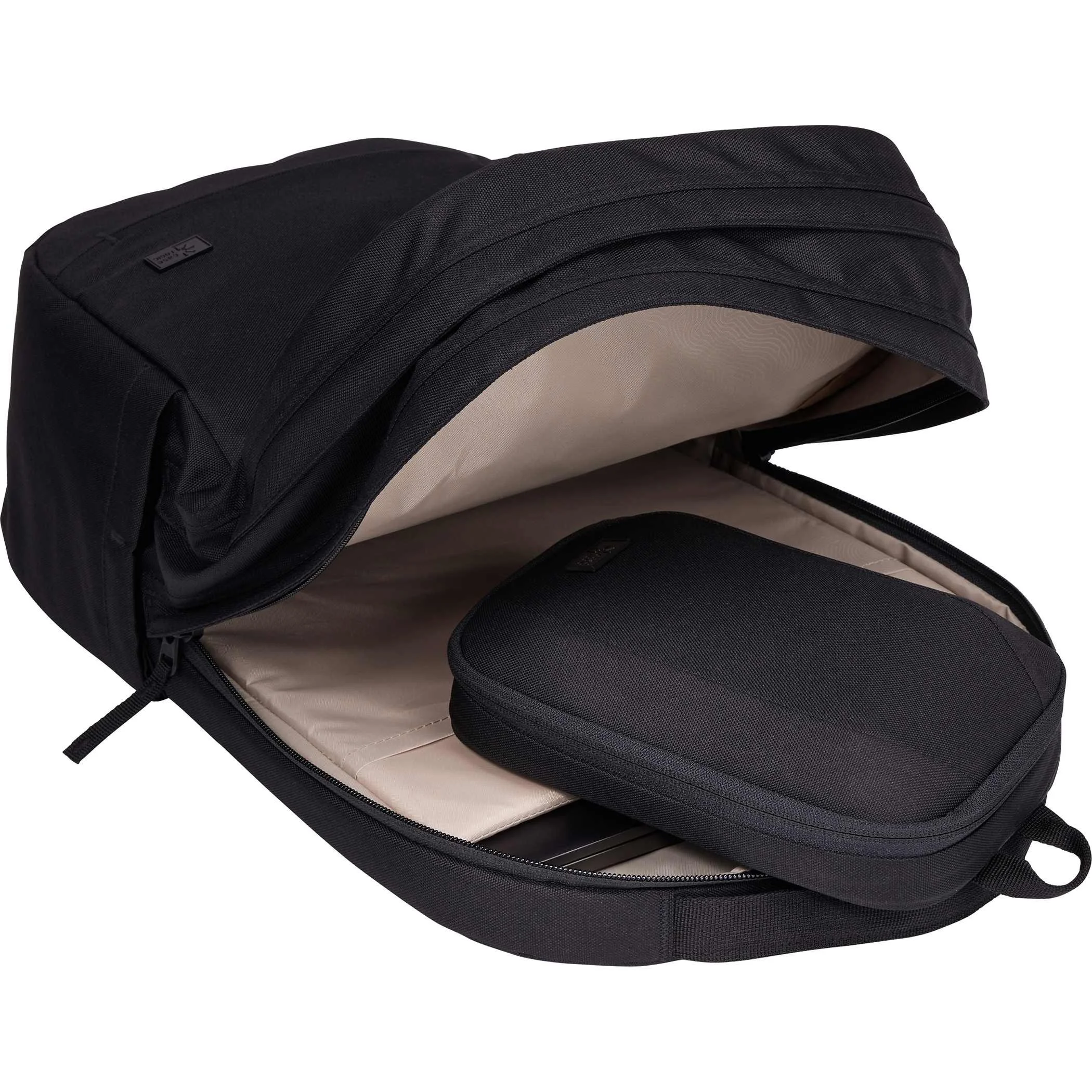 Case Logic Invigo accessory case packed inside an open black bag