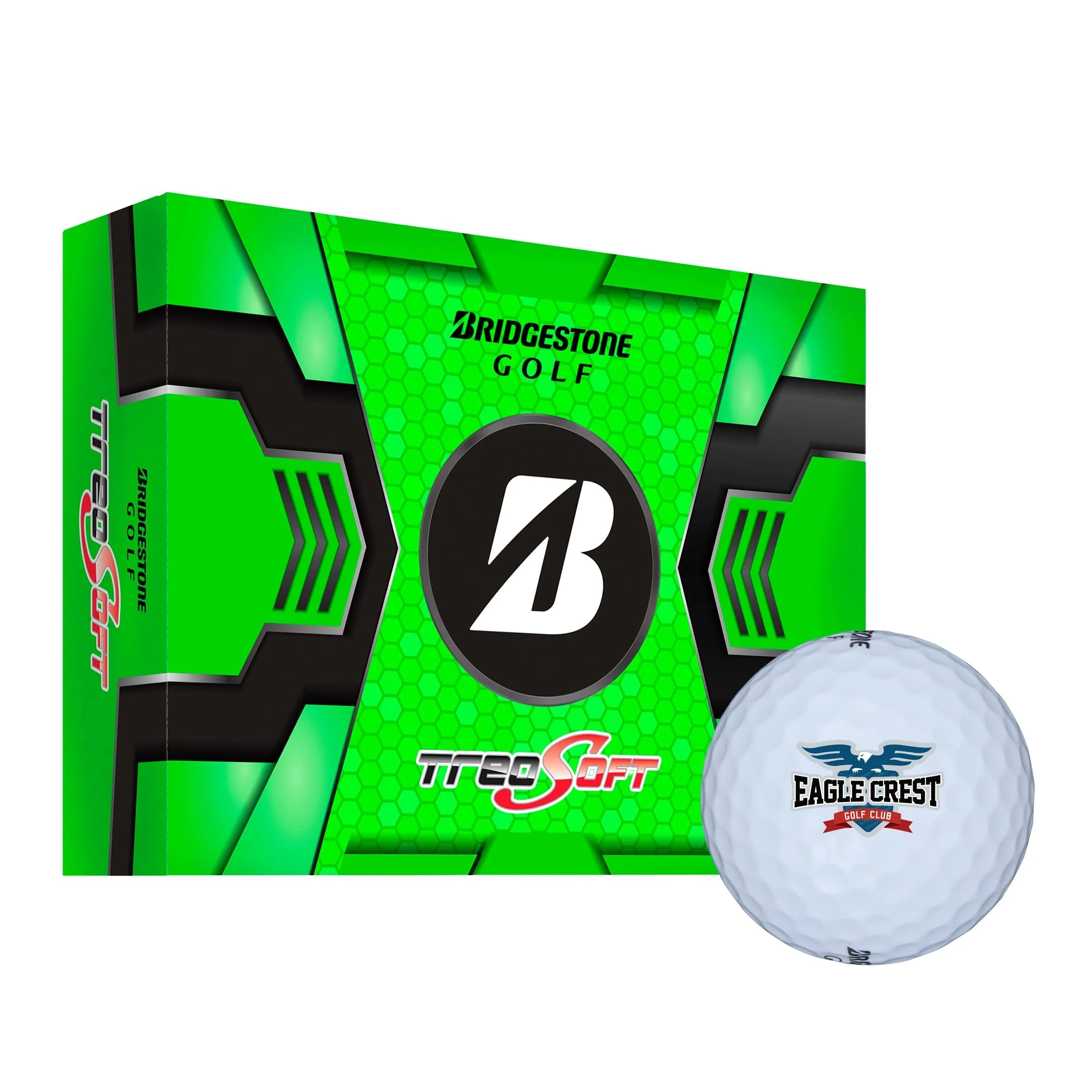 Bridgestone TreoSoft Golf Balls - 12 Pack with corporate logo