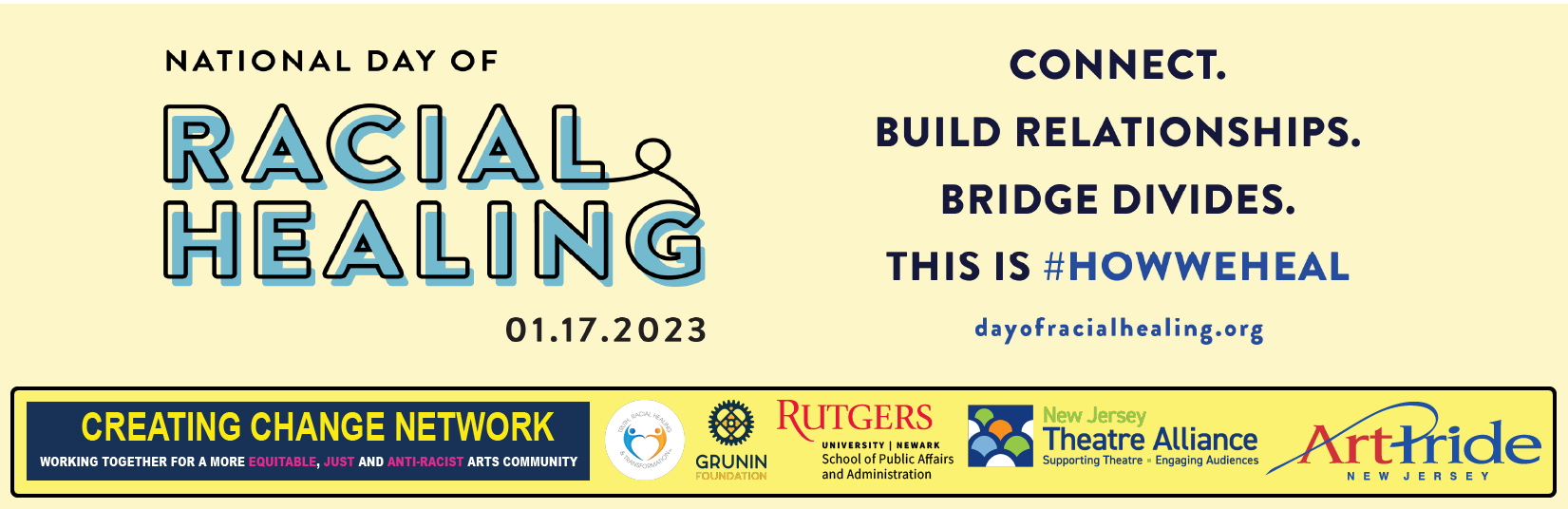 National Day of Racial Healing Banner with Sponsor Logos