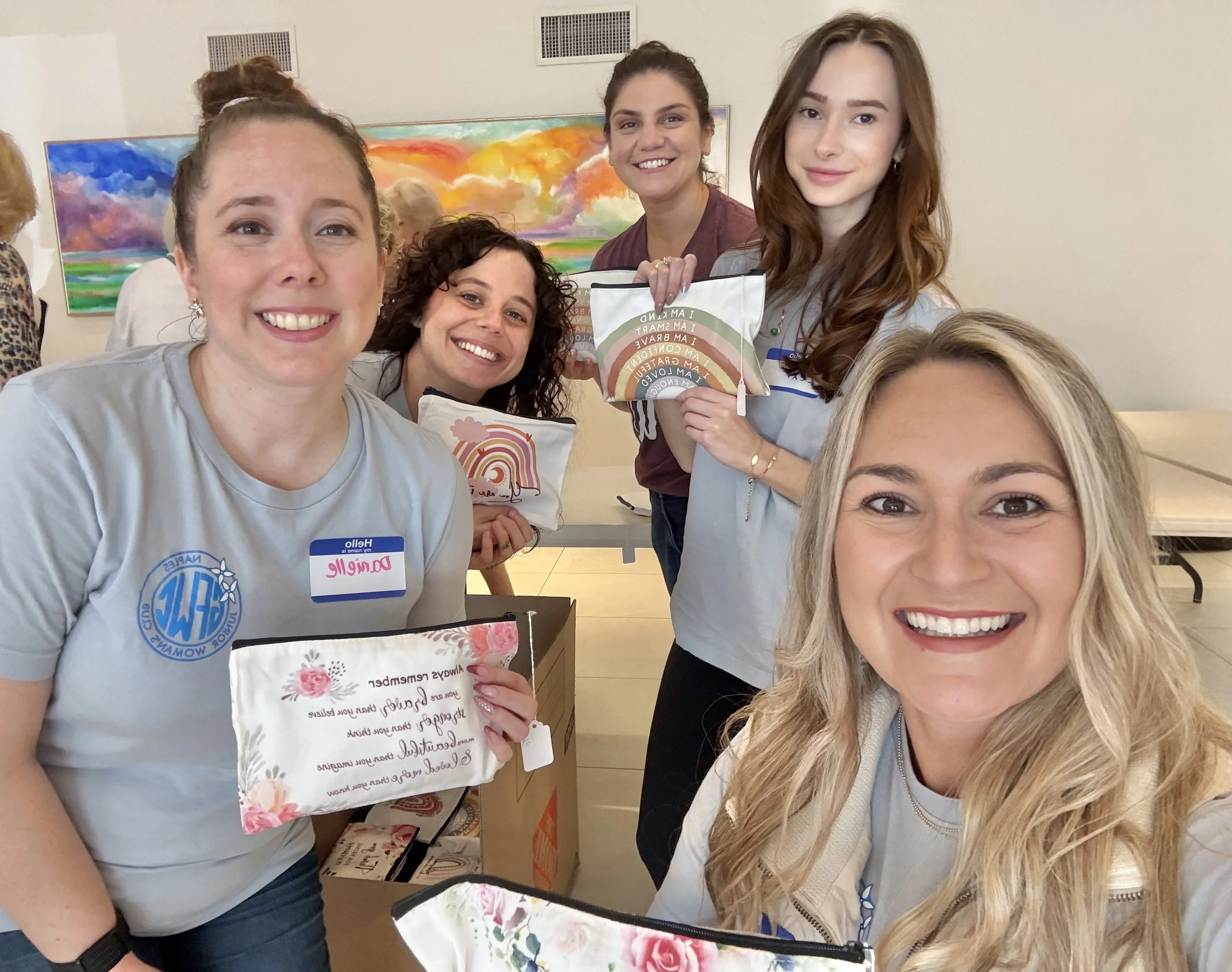 Naples Junior Woman’s Club Hosts a Period Packing Party