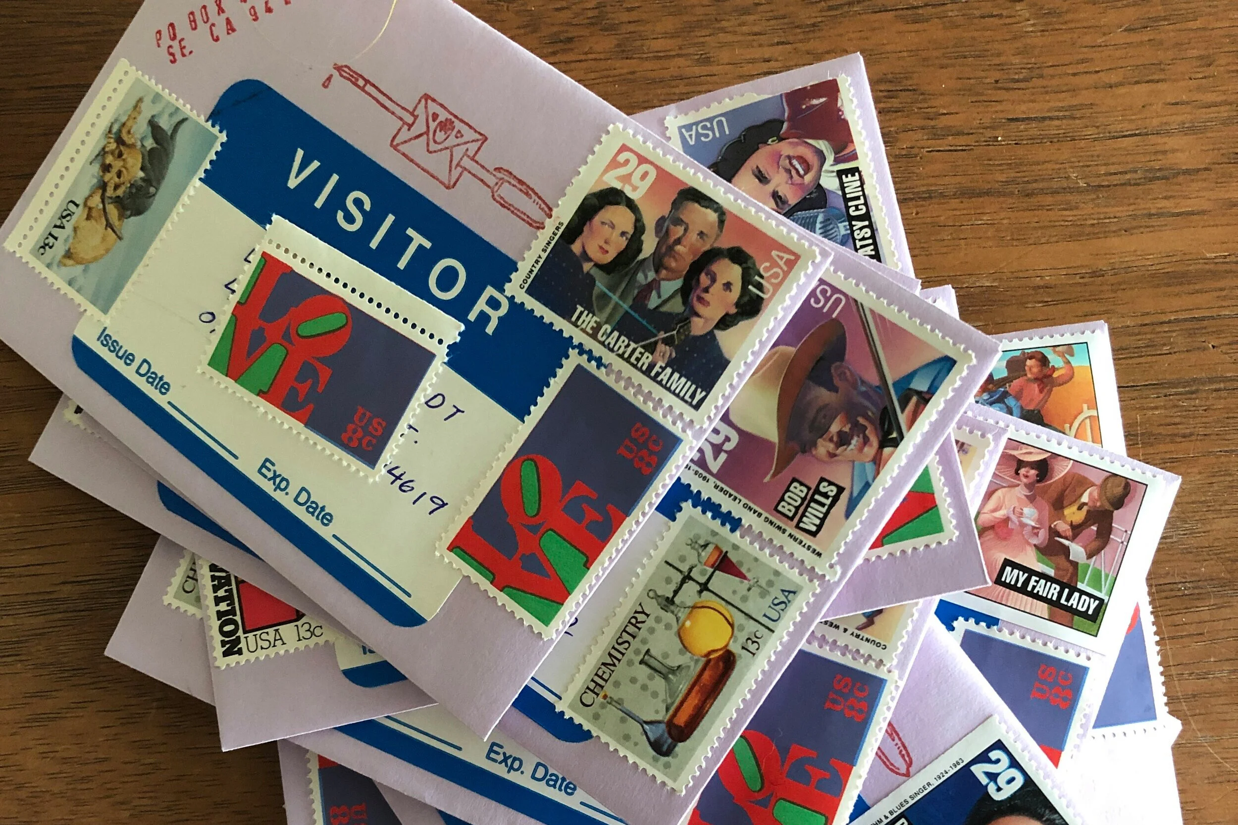 Frequenzines ready to mail out to patrons