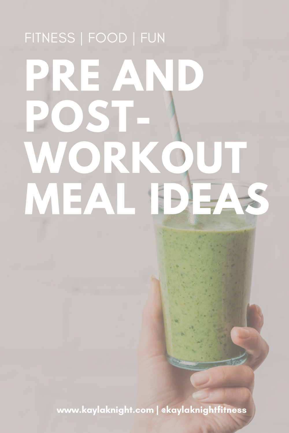 PreWorkout and PostWorkout Meal Ideas — Kayla Durck