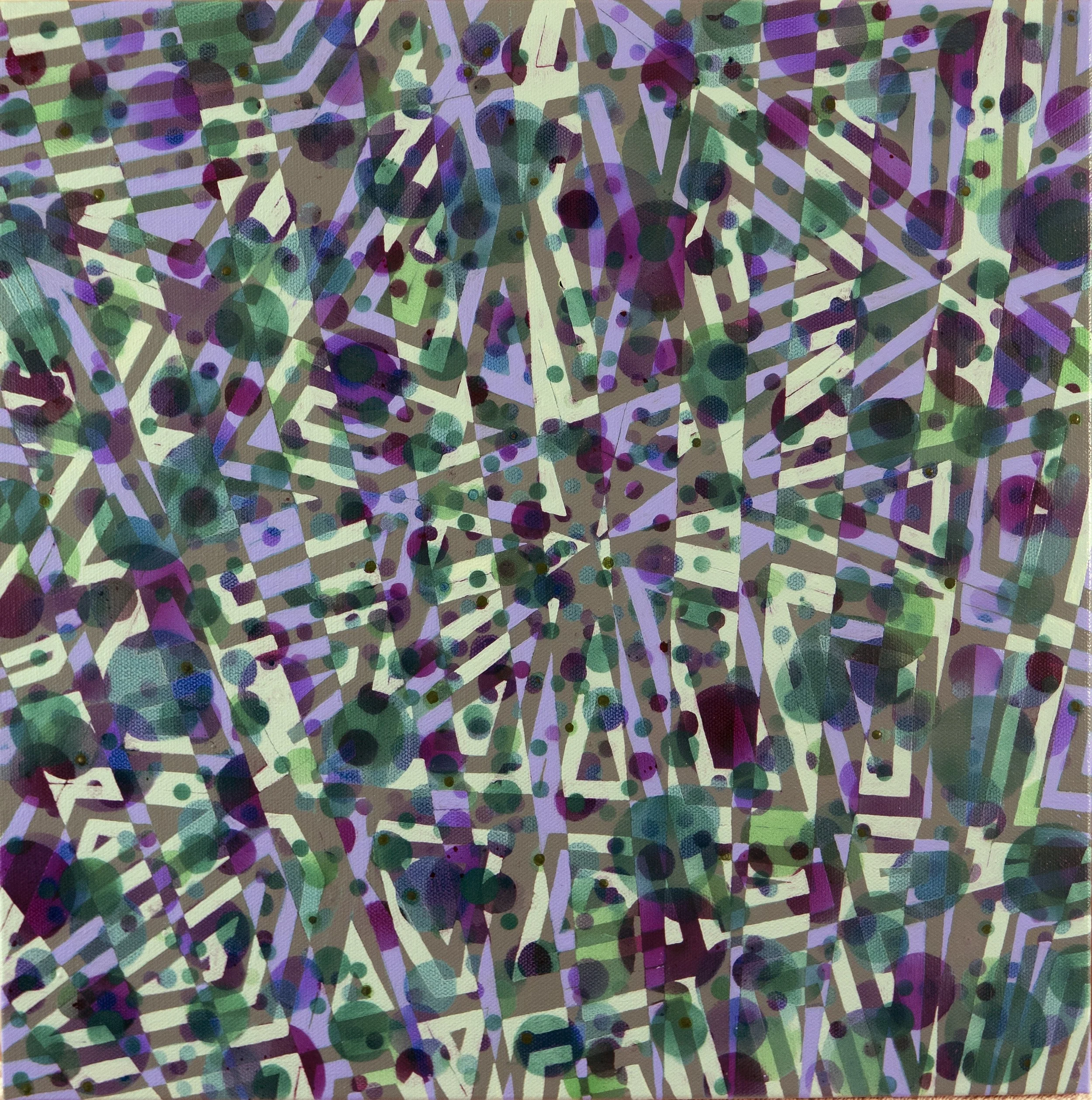 Anne Rynearson "Rubicon" - 2021, acrylic on canvas, 16”x16”