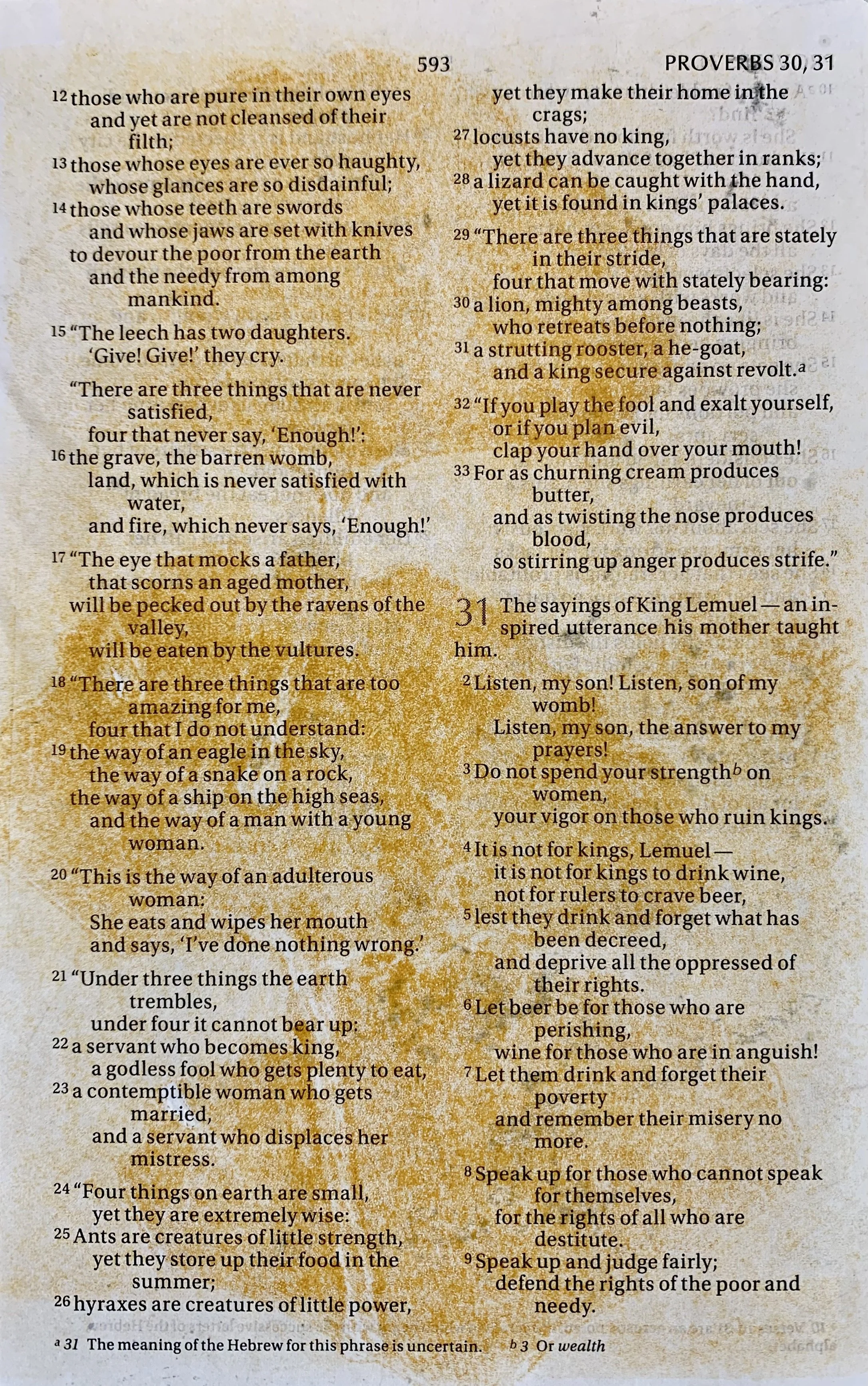 Erin Williams "Proverbs 31" - 2021, Monoprint on paper (copy), 4"x6" -- $35