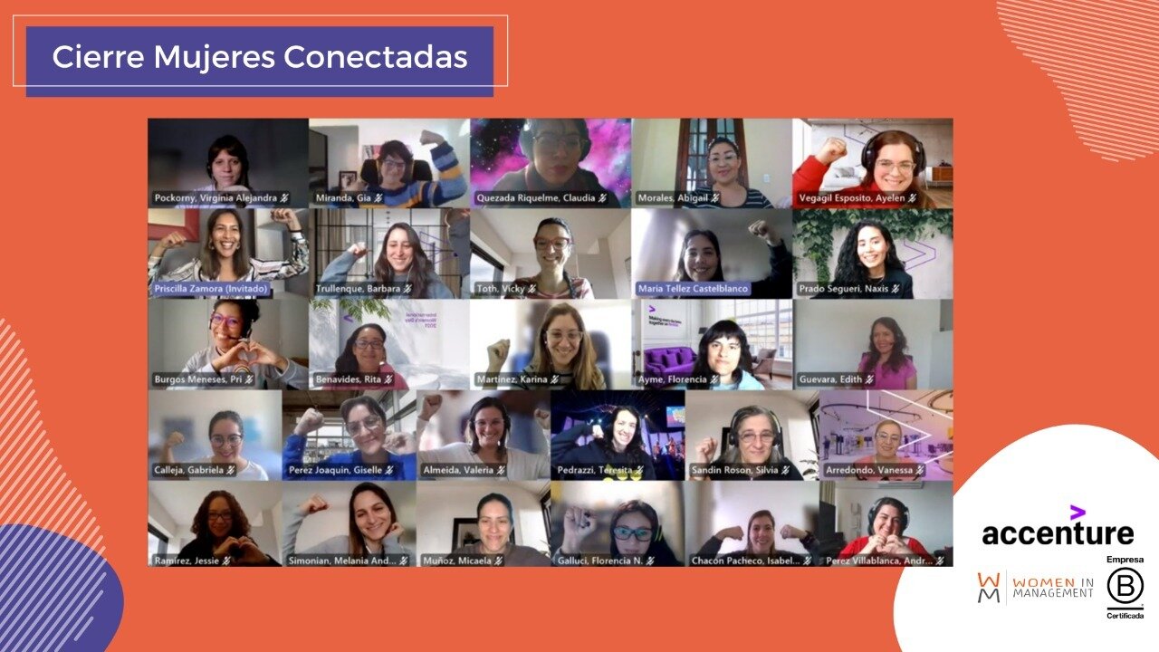 Felices tras el cierre del viaje de Accenture y su Red Mujeres Conectadas