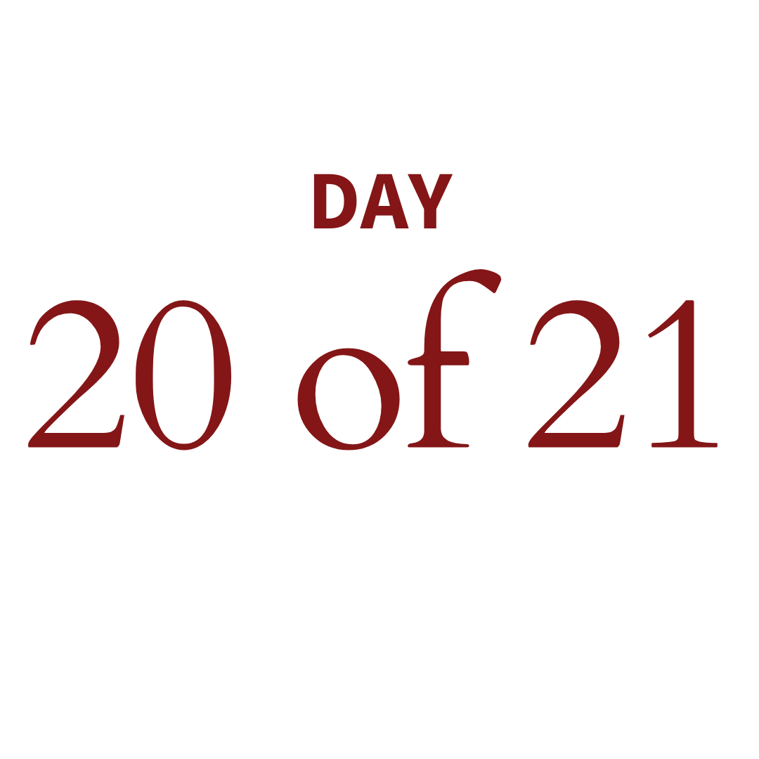 Day 20 of 21 // Mark 15:21-47 