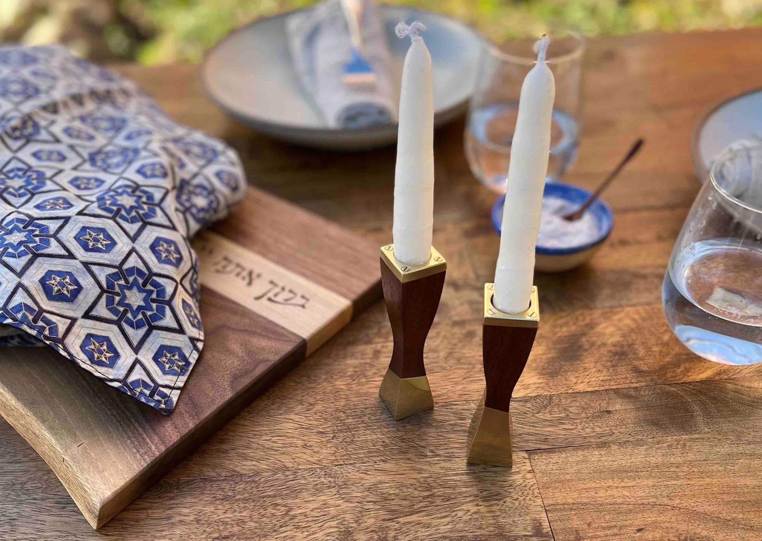 Neshama Shabbat Candlesticks