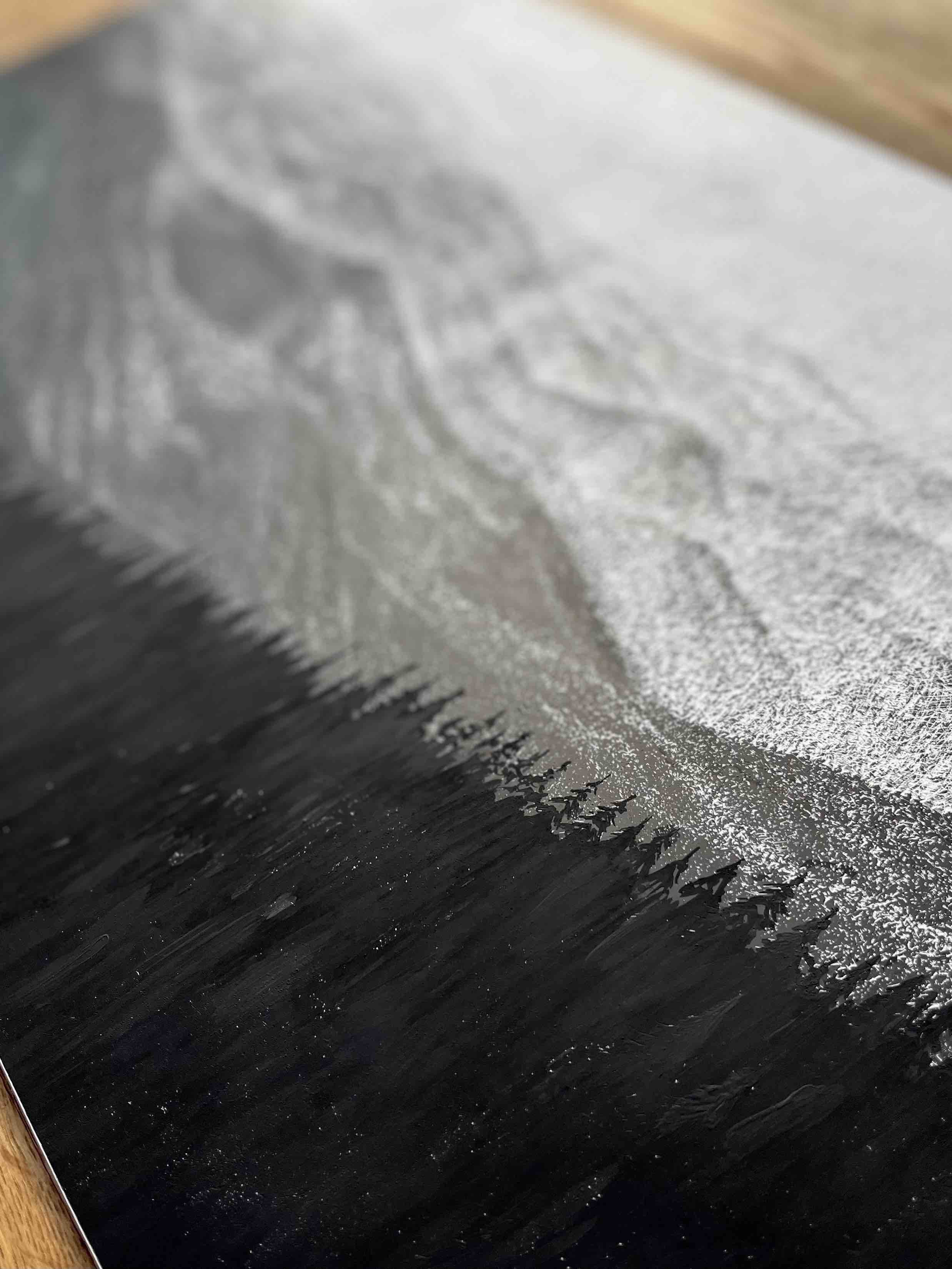 Blue Ridge Mountains in Black & White Original Artwork Scratchboard Etching Close Up 2.jpg