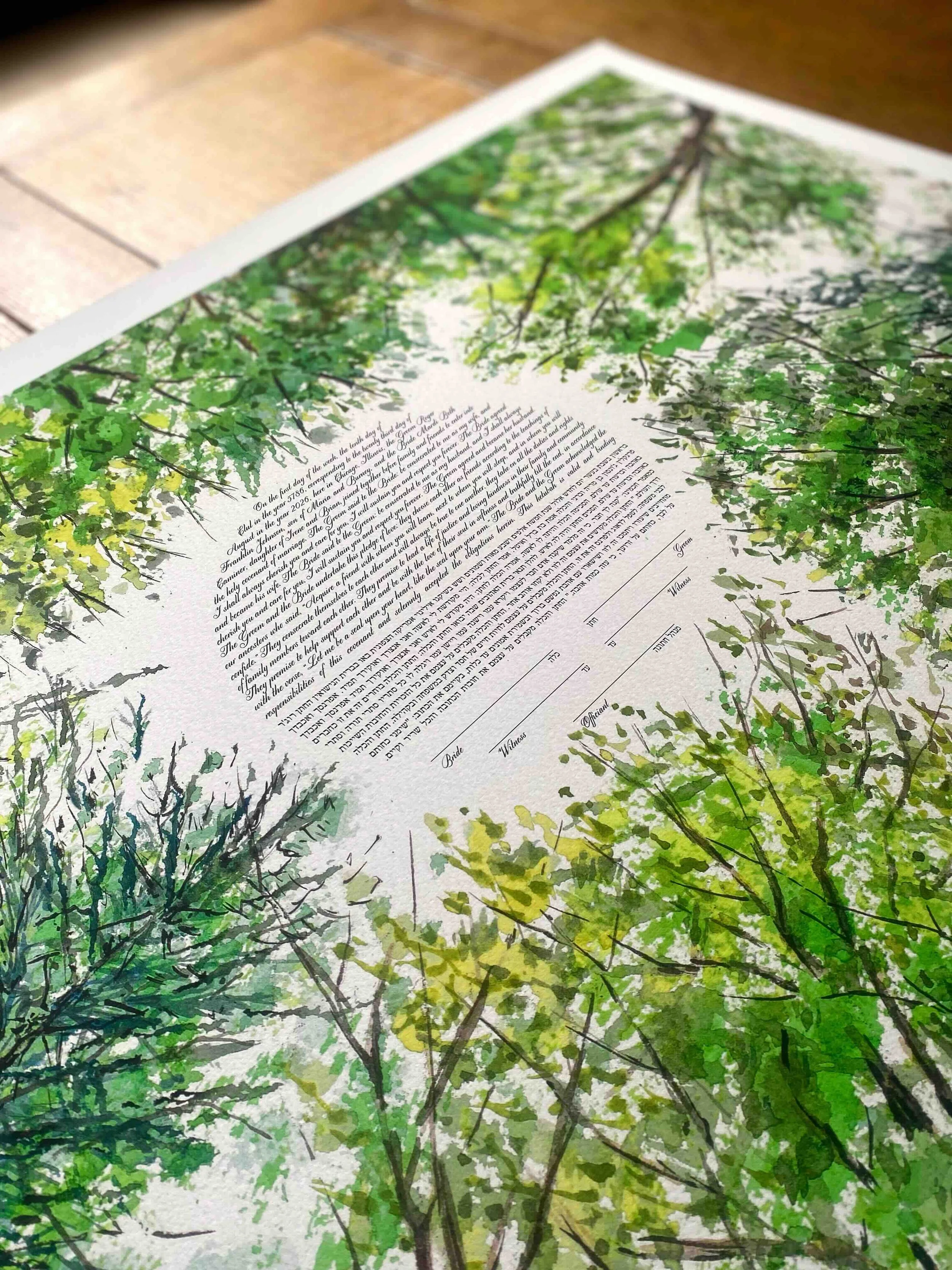 Looking Up Ketubah