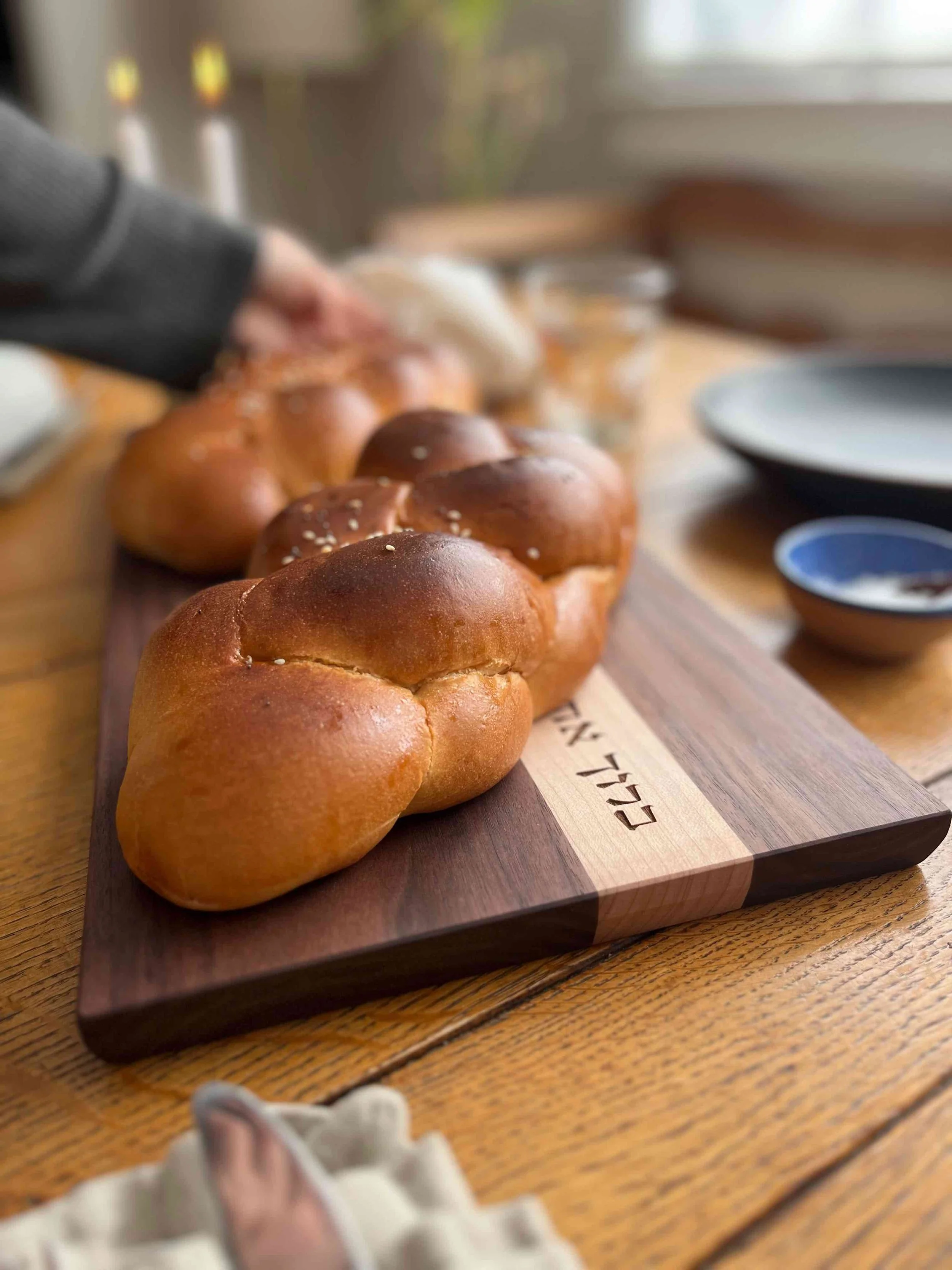 Windthrow Wooden Challah Board for Two Challahs 7.jpg