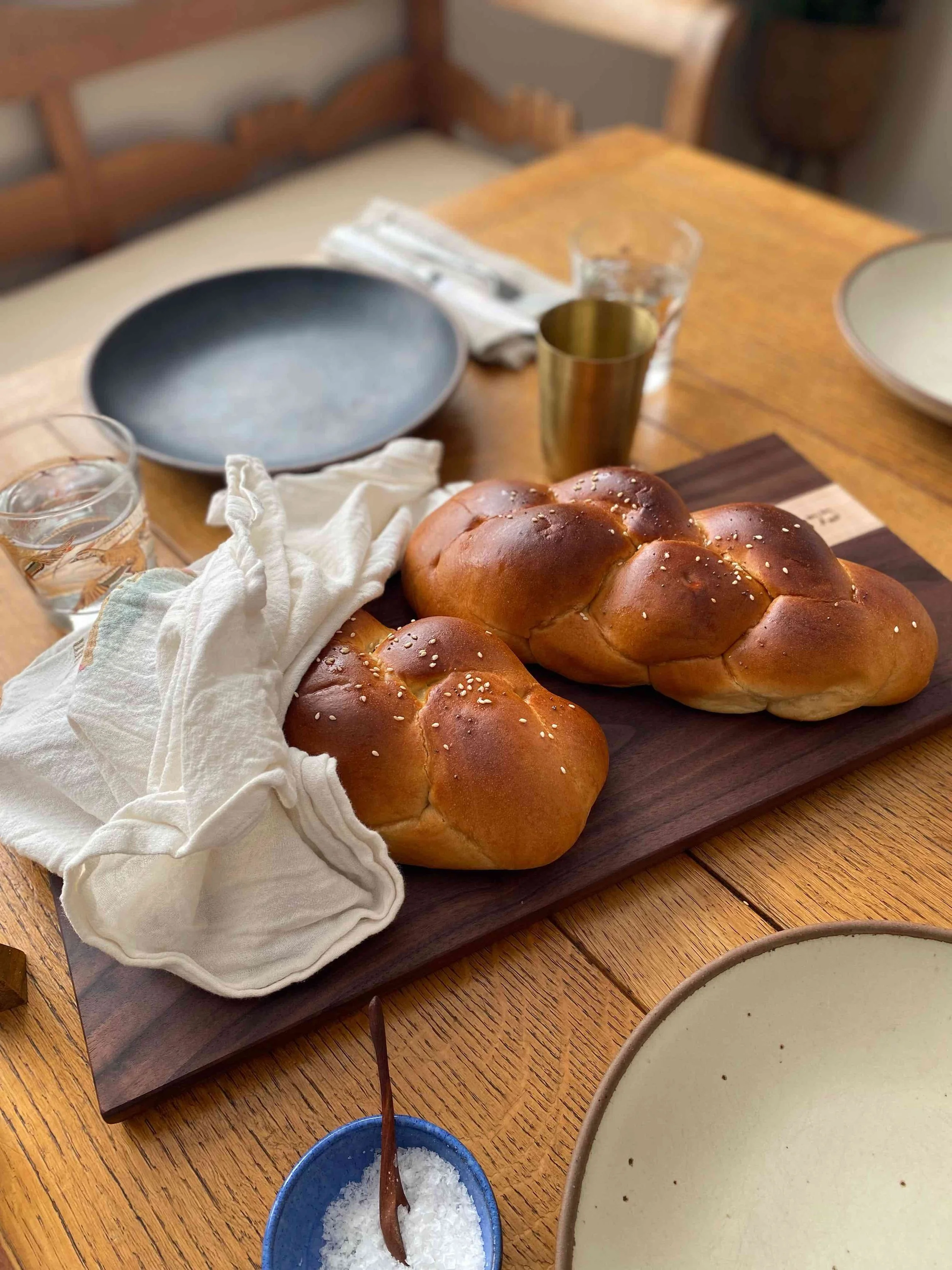 Windthrow Wooden Challah Board for Two Challahs 8.jpg