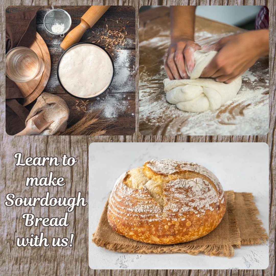 Dreaming of homemade sourdough but not sure what a &ldquo;starter&rdquo; actually starts? 🤔
Join our beginner classes! We&rsquo;ll demystify everything, give you hands-on practice, and send you home with both a loaf and a little jar of future bread 