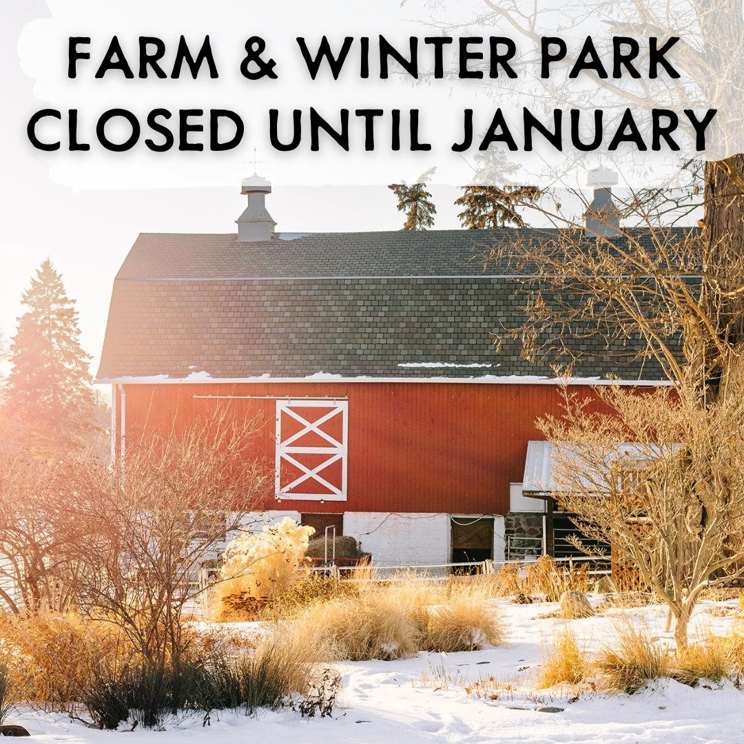 The Farm is CLOSED today and until January 9 when Winter Park opens.  We are part of Bloomfield Hills Schools and close following the school calendar.  The Farm office will respond starting January 5.  All information for Winter Park can be found on 