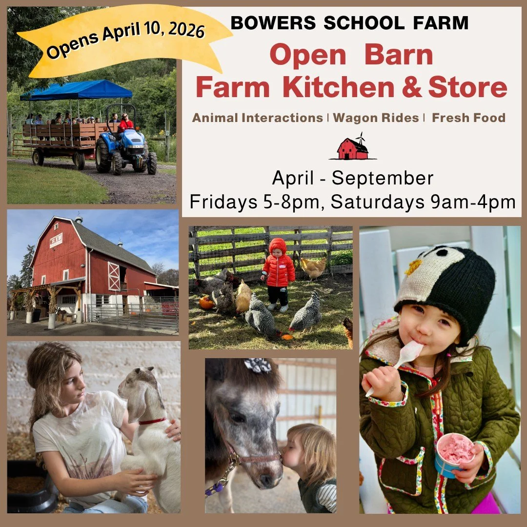 OPENING WEEKEND!  Join us this weekend as our barns again open along with our Farm Kitchen and Store!  Visit our animals, take a wagon ride, enjoy some fresh food, and more.  Open Fridays 5-8pm and Saturdays 9am-4pm.
Hope to see you soon!